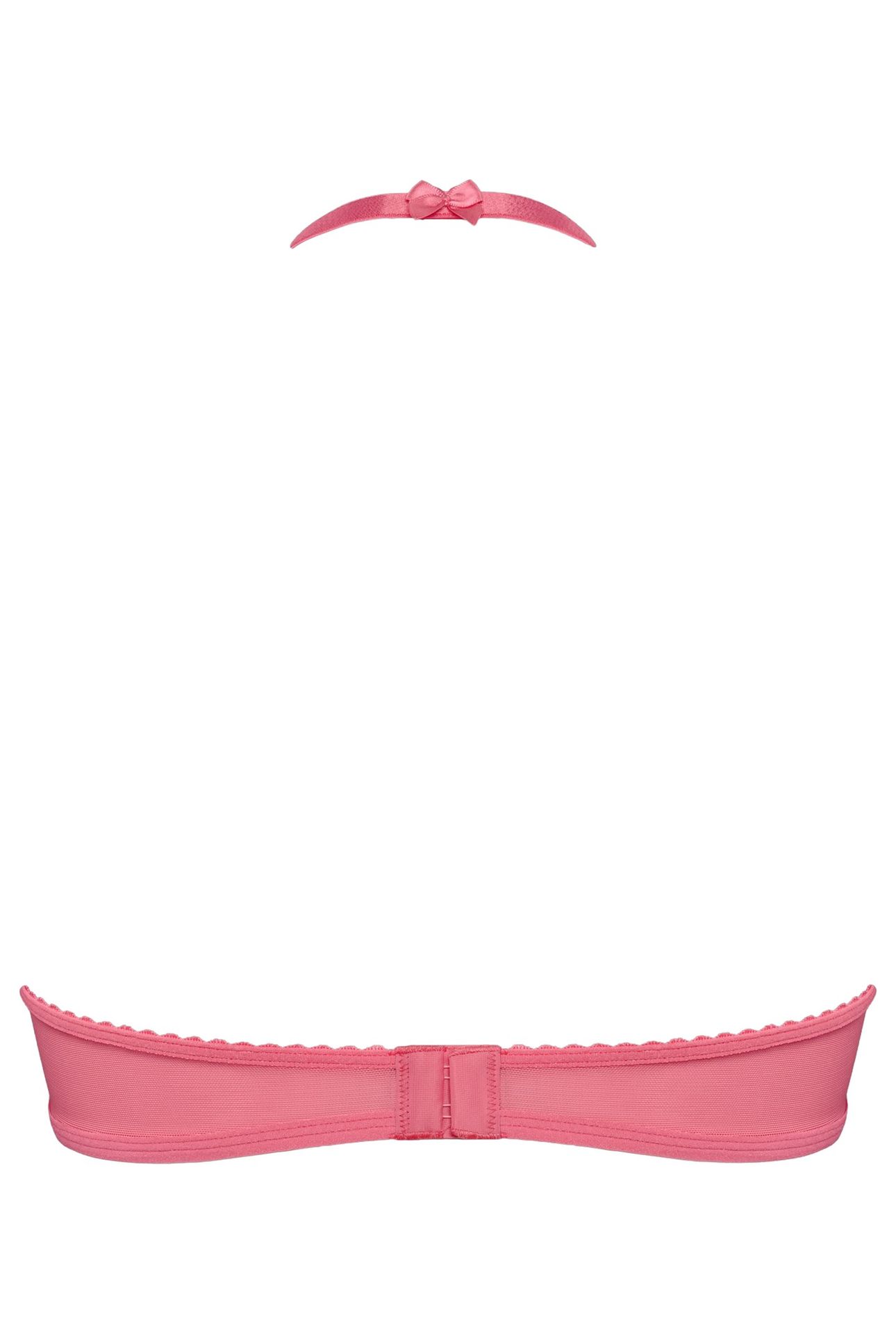 PEEKABOO PINK LEMONADE PLUNGE BALCONY BRA 5