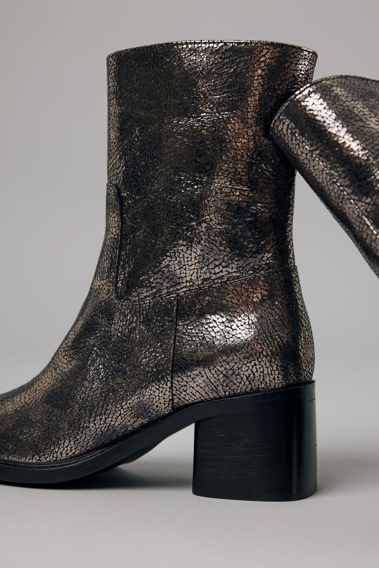 ZOEY CADE ANKLE BOOTS METALLIC 6