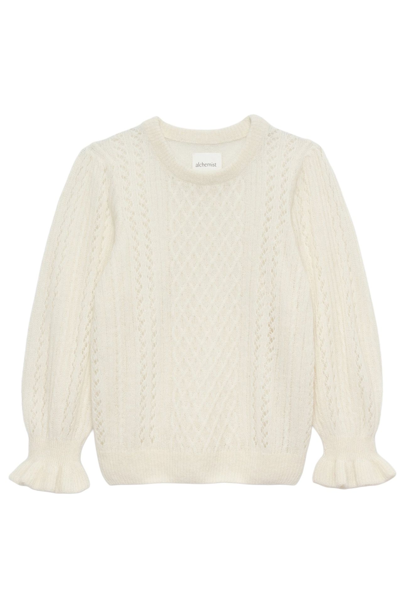ANNA PULLOVER WOOL WHITE 2