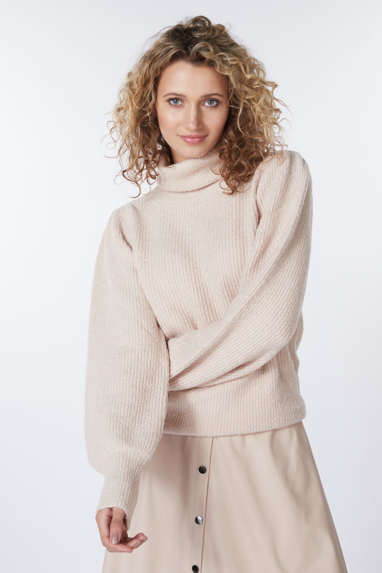 SWEATER COL HIGH CUFF BISCUIT 2