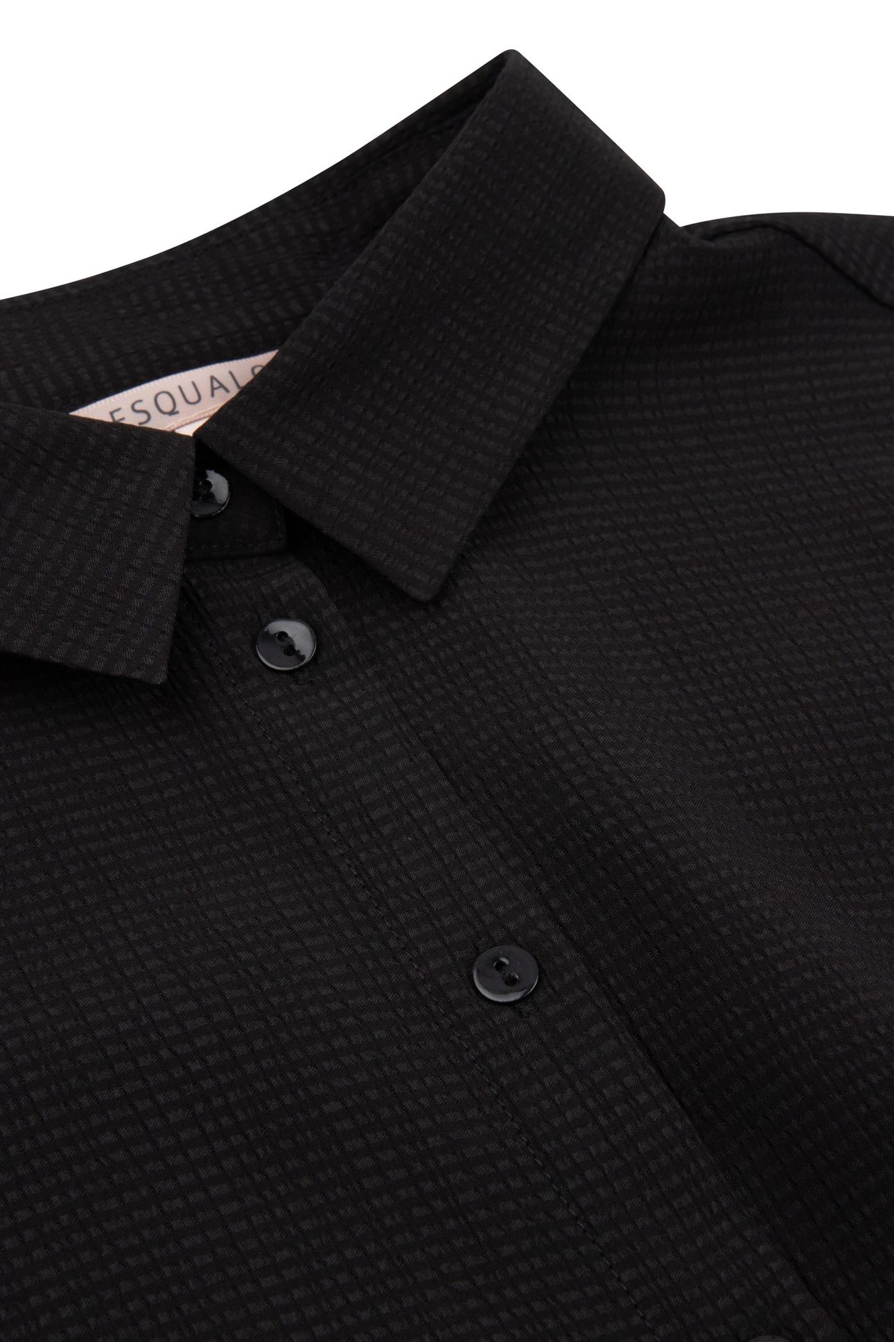 BLOUSE BASIC STRUCTURED FABRIC BLACK 5