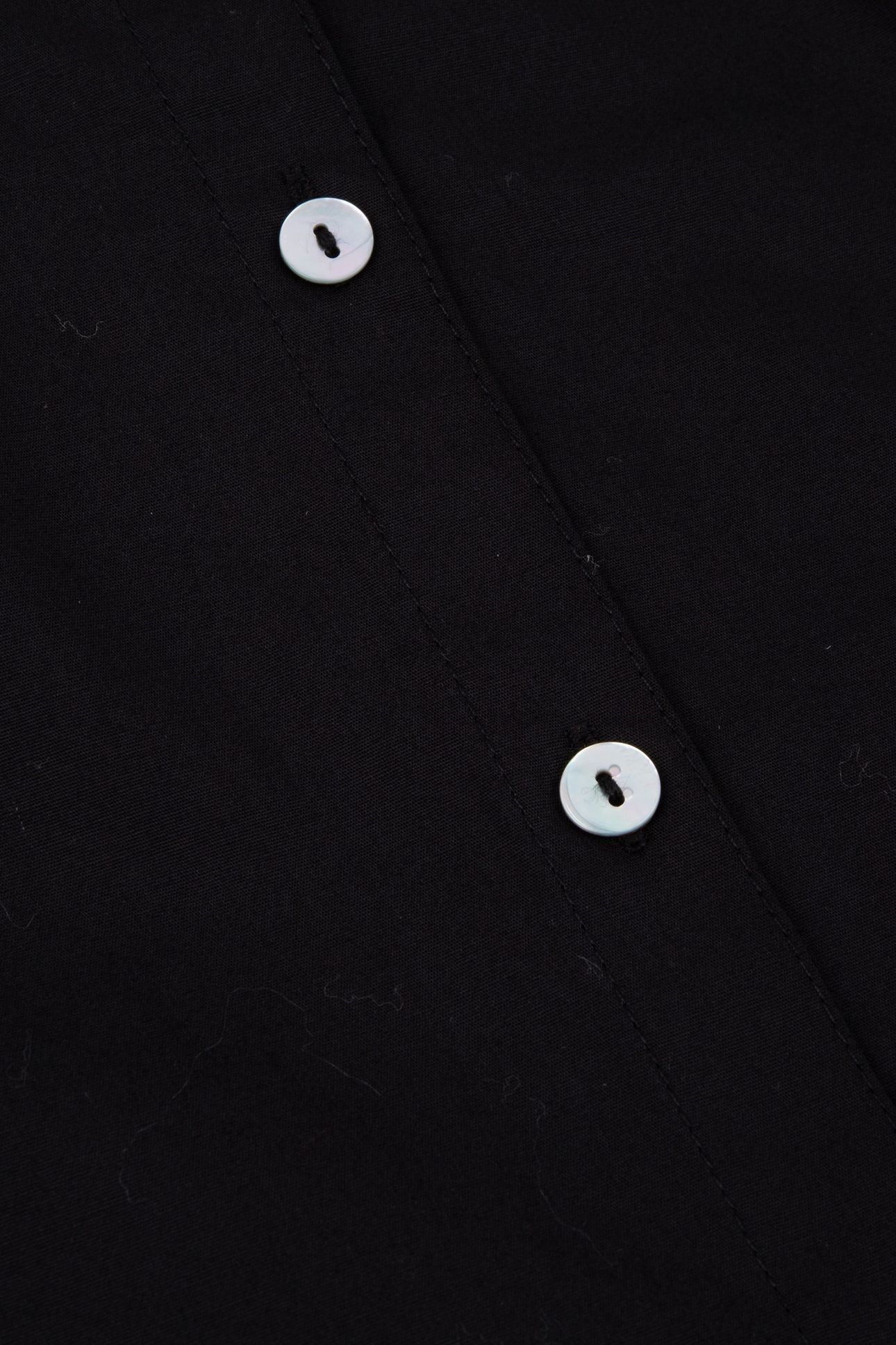 BLOUSE ELASTICATED SLV POPLIN BLACK 7