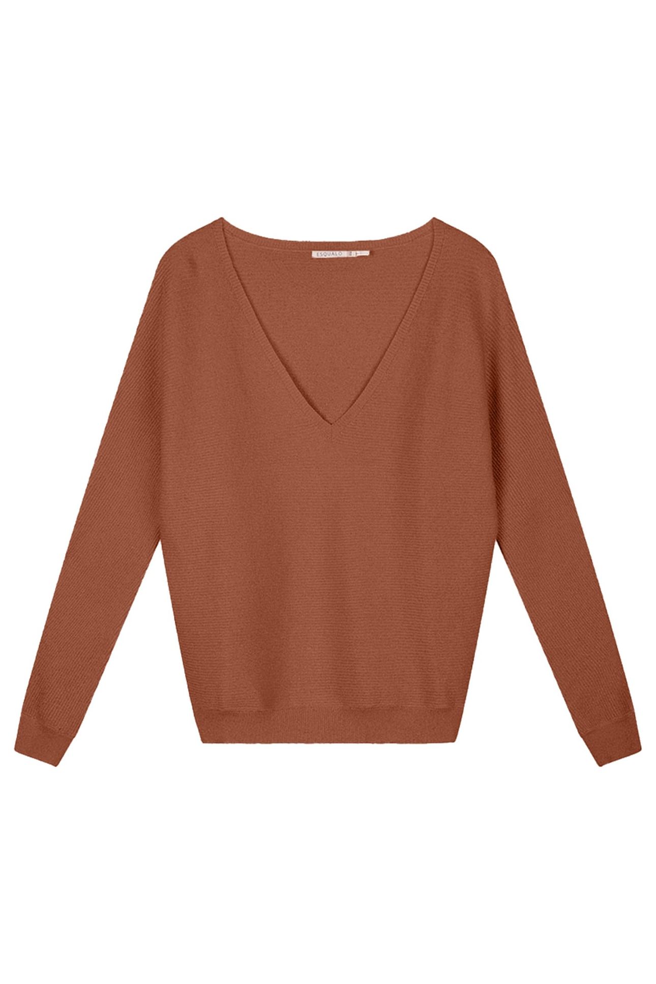 SWEATER LUREX BAT SLEEVE COPPER BROWN 1