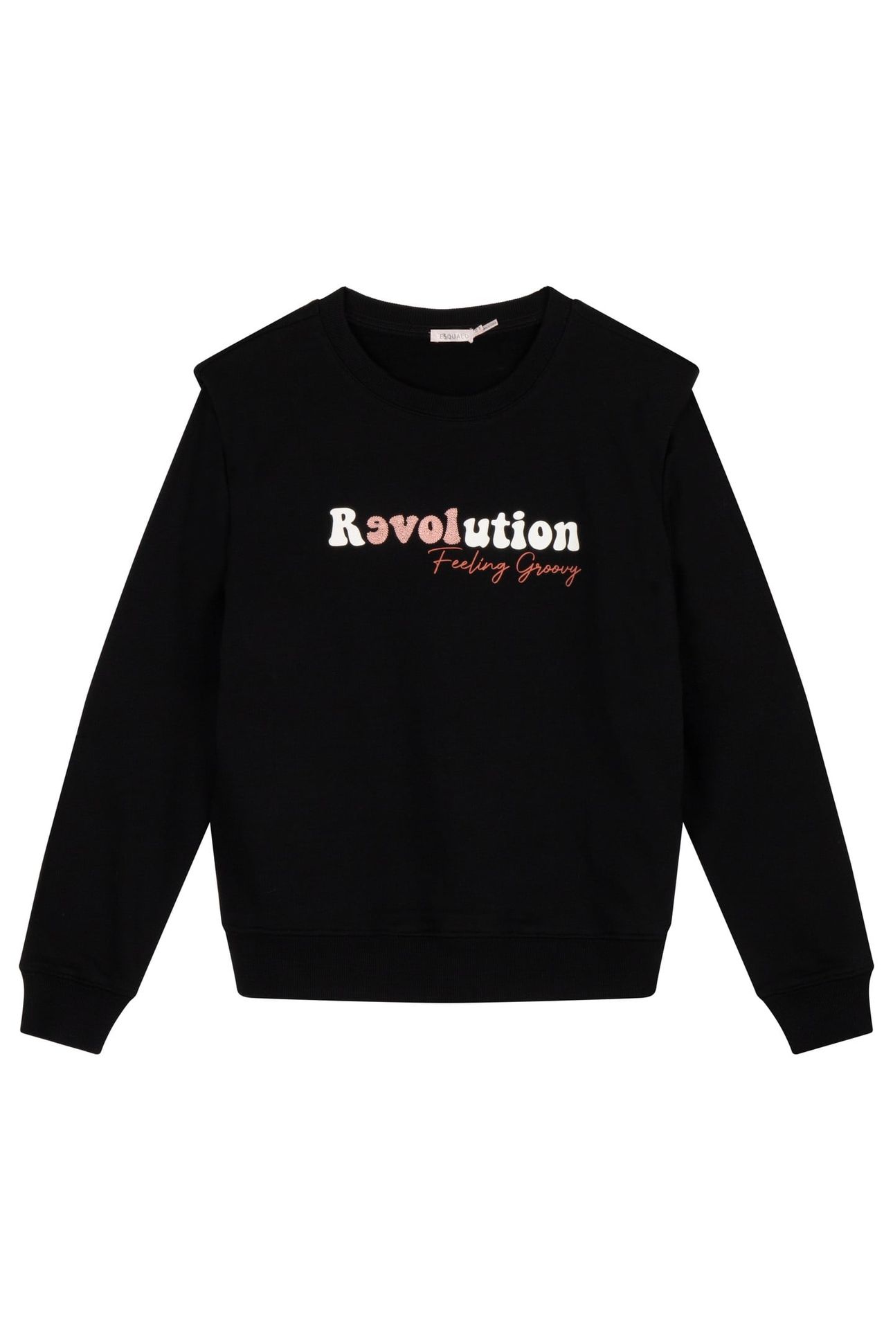 SWEATER FANCY SHOULDER BLACK 1