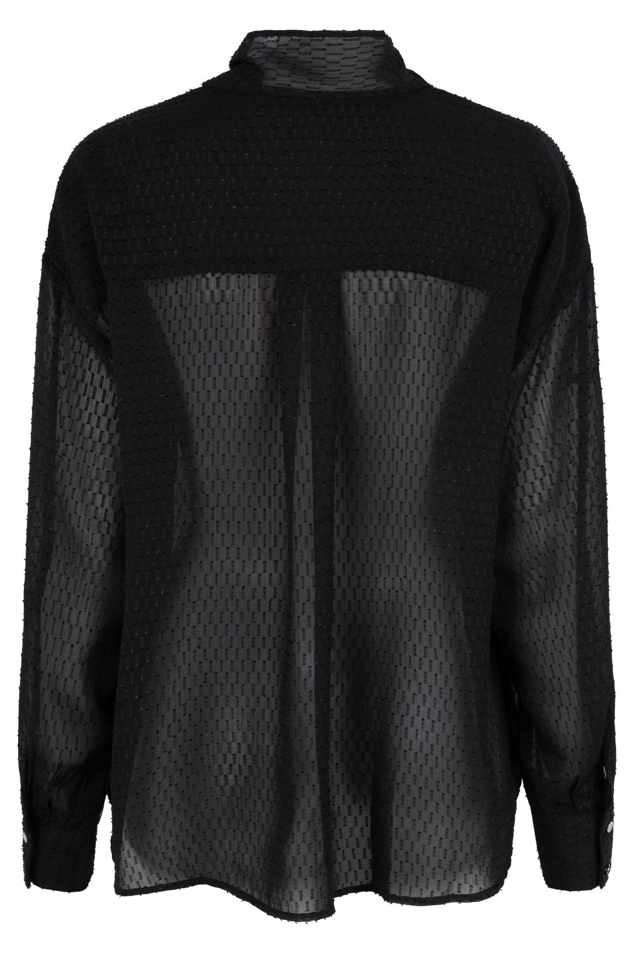 BLOUSE NECK BOW BLACK 2