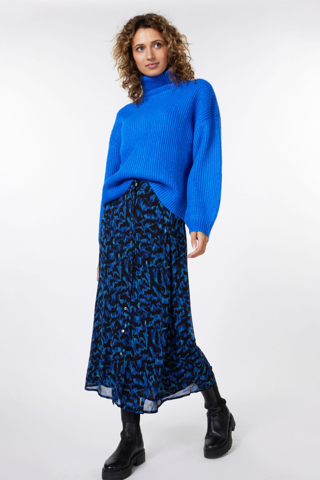 SKIRT BUTTONS WILD CELEBRATION PRINT 2