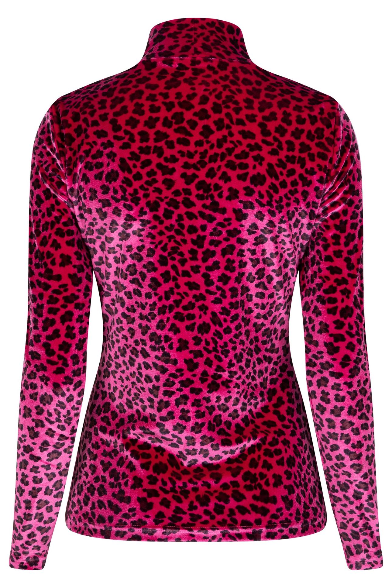 TOP VELOURS PRINTED ANIMAL PINK 2