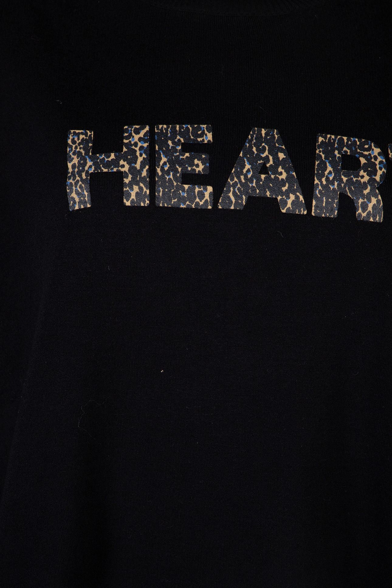 SWEATER LEOPARD “HEART" BLACK 4