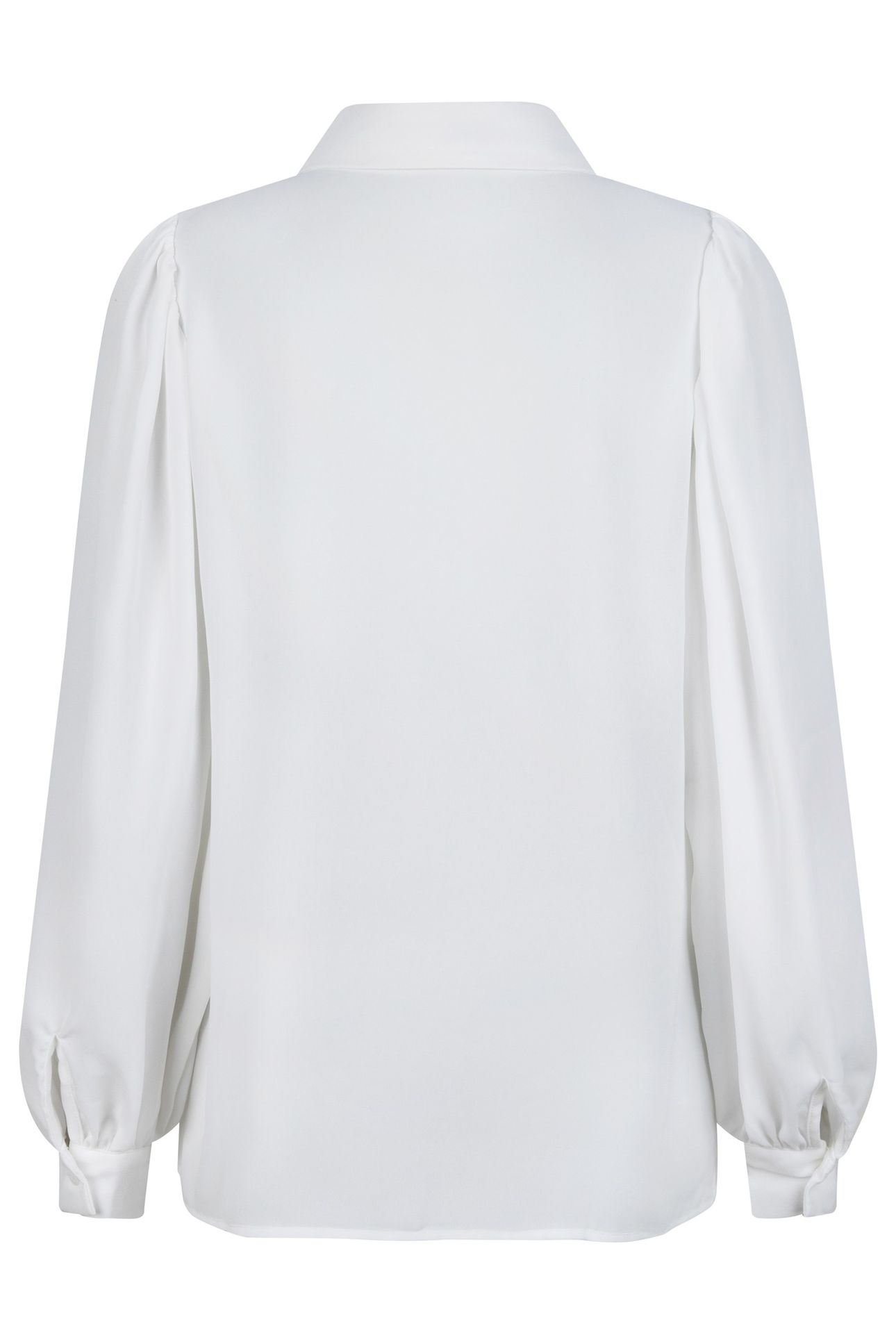 BLOUSE PUFF SLEEVE SEQUINS COLLAR OFF WHITE 2