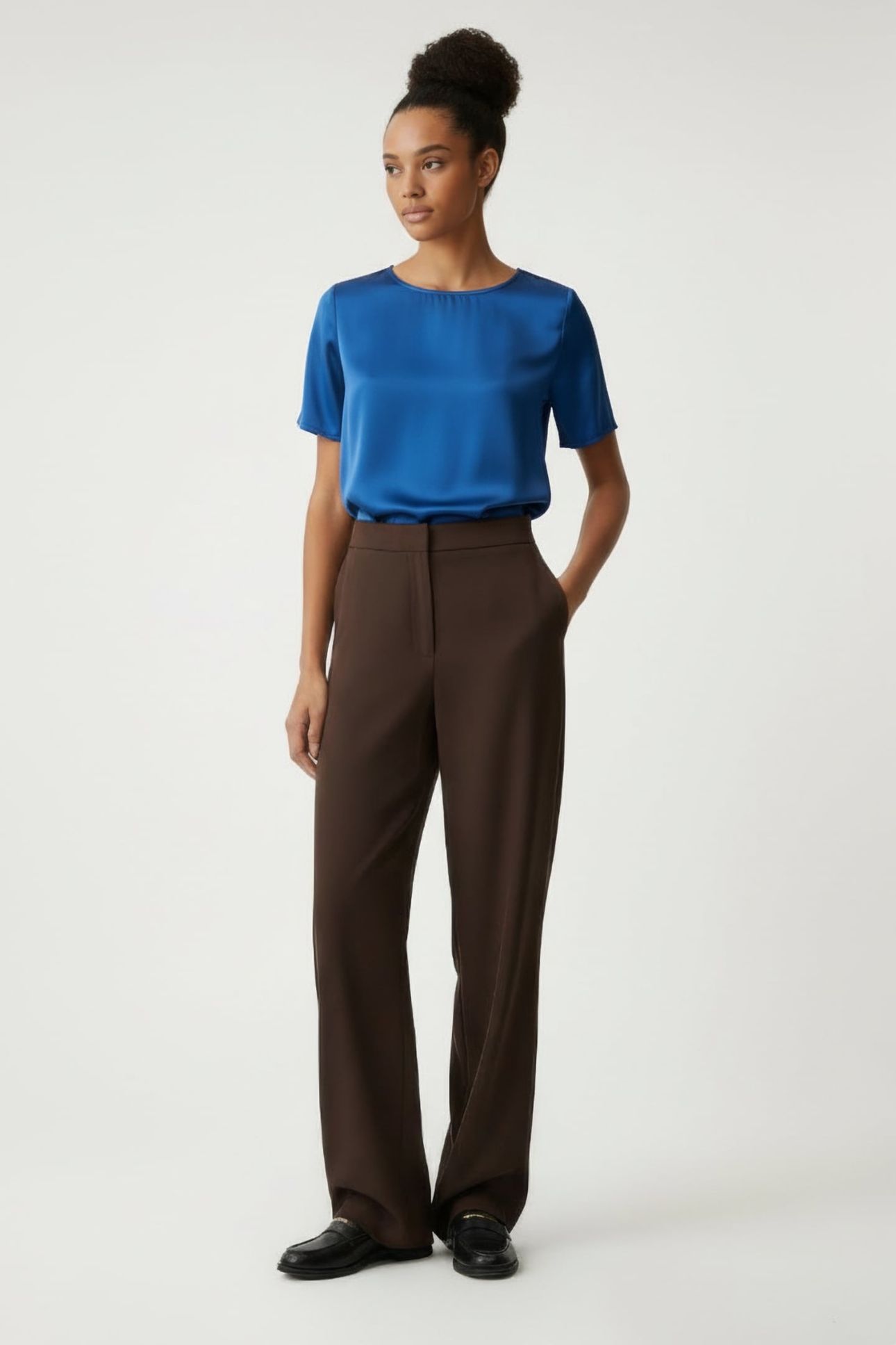 T-SHIRT SILK BLUE 1