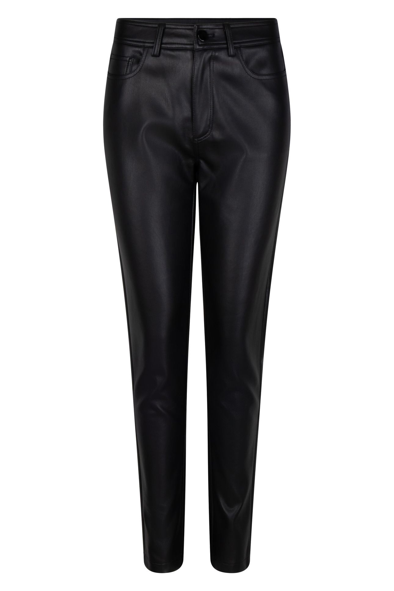 TROUSERS 5 POCKETS PU BLACK 6