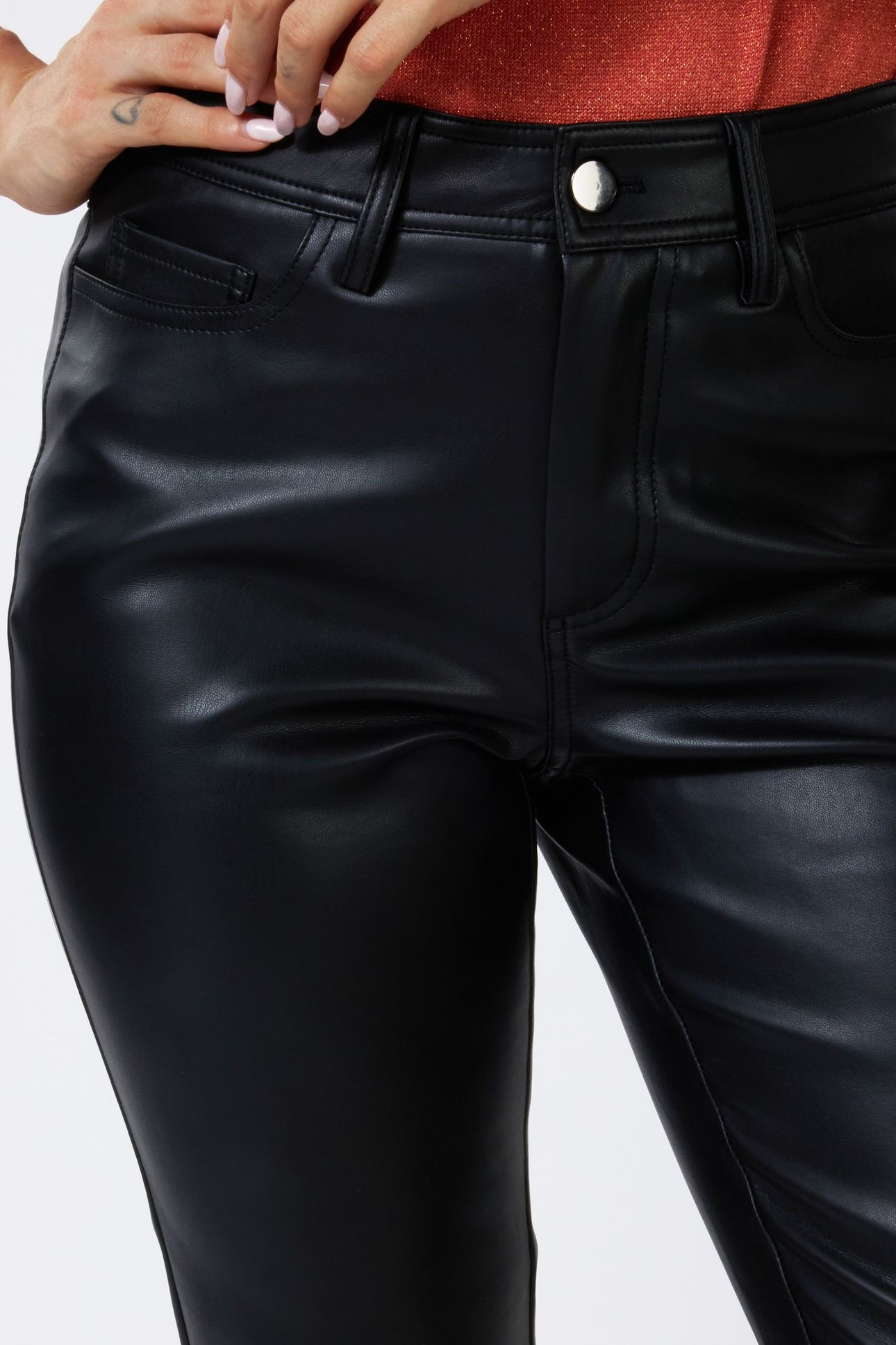 TROUSERS 5 POCKETS PU BLACK 9