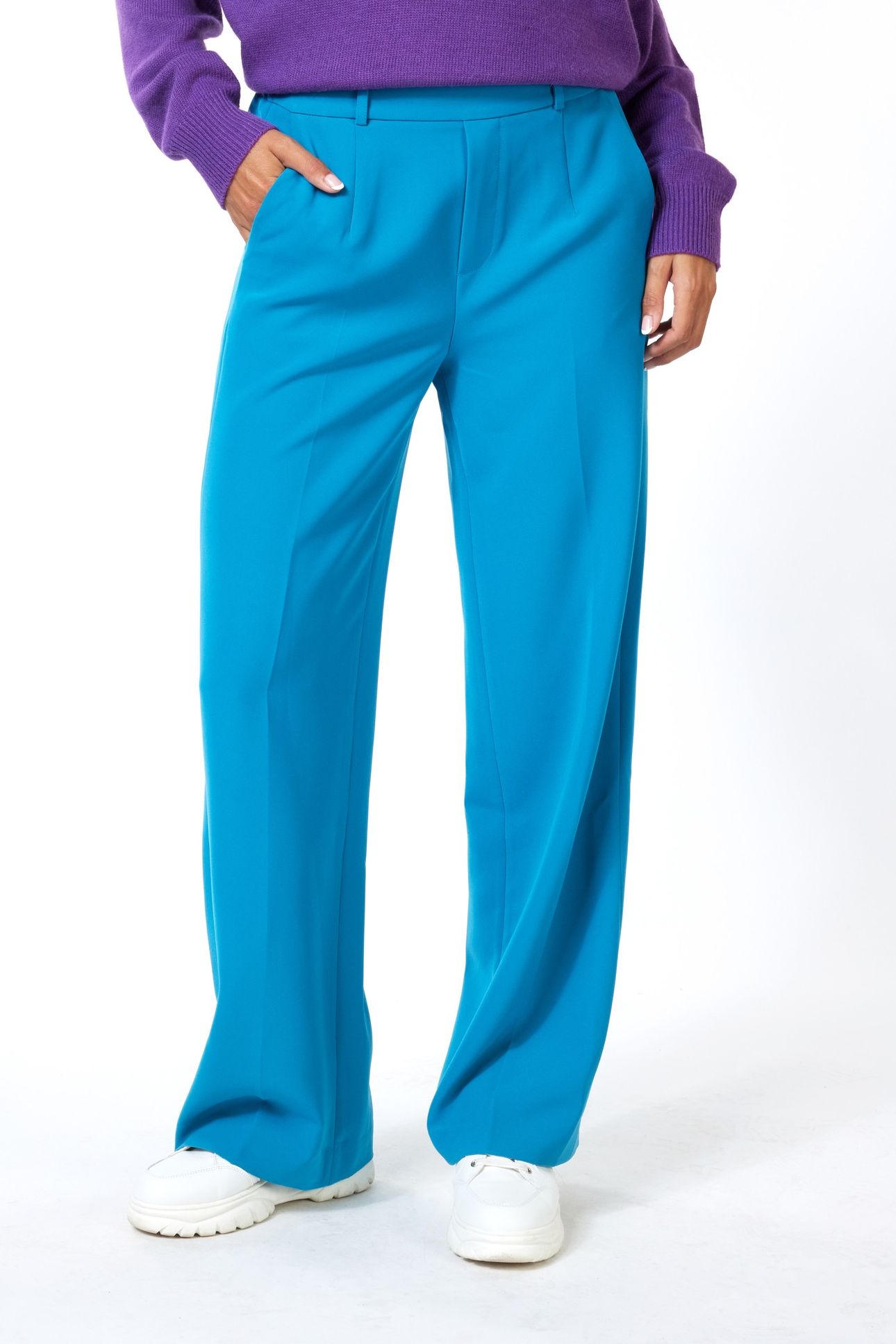 TROUSER CITY FLAIR PETROL 2