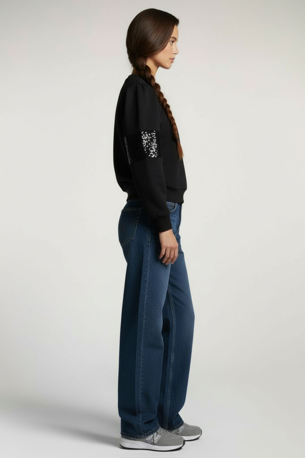 SWEATER BALLOON SLV SWEAT BLACK 3