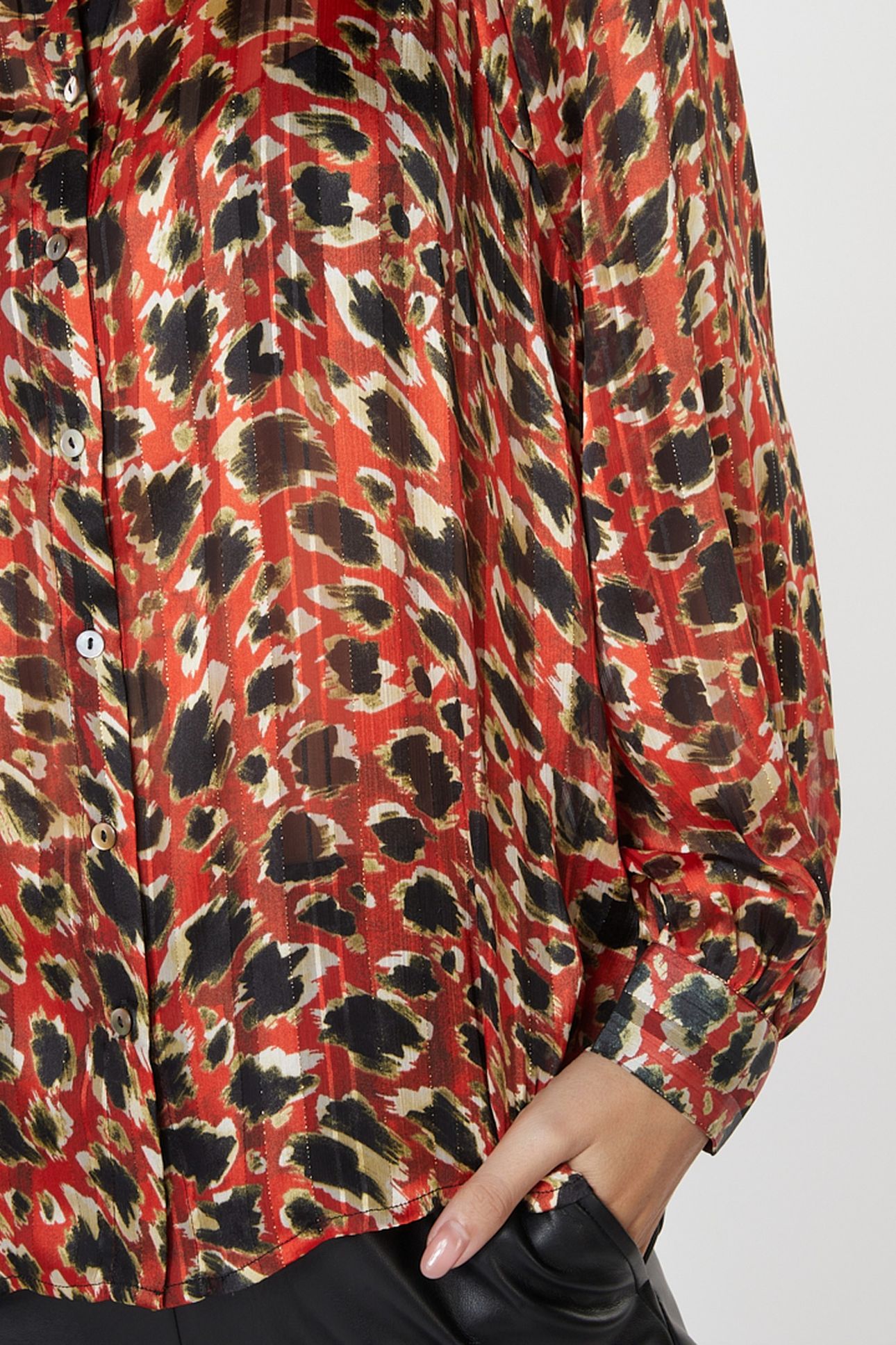 BLOUSE BASIC LEOPARD SKINS PRINT 6