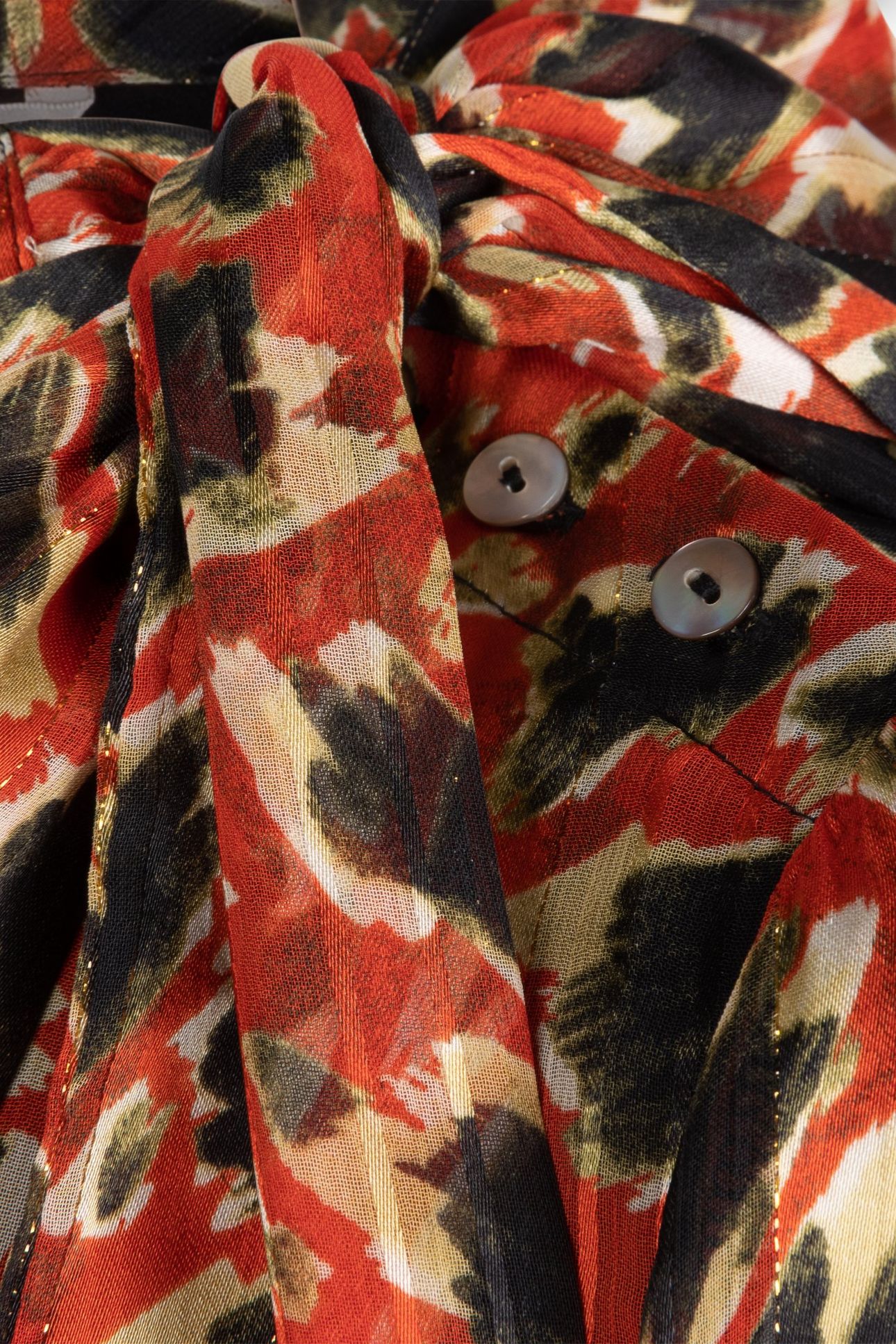 BLOUSE SHAWL COLLAR LEOPARD SKINS PRINT 7