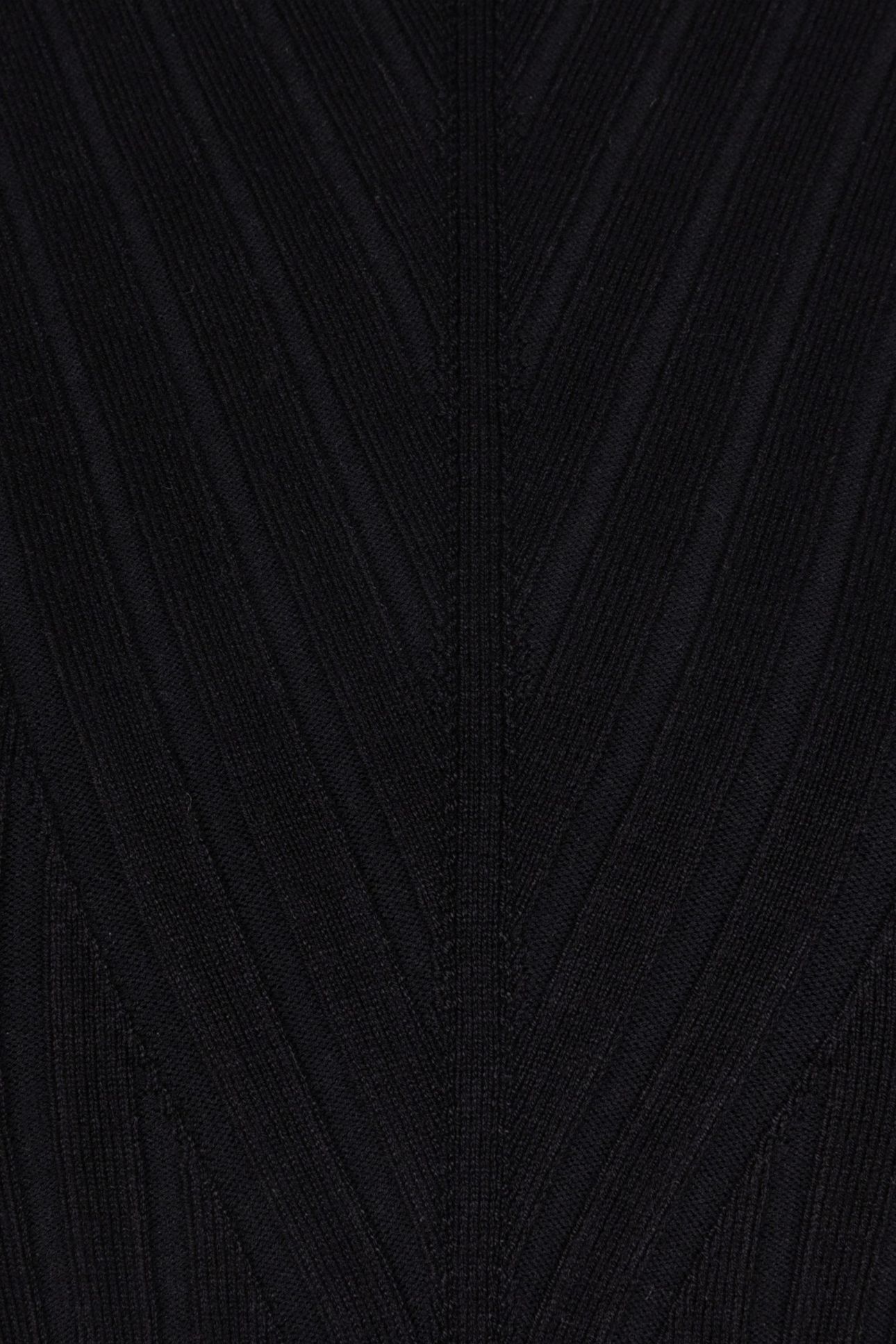 SWEATER TOP FANCY RIB BASIC KNIT BLACK 7