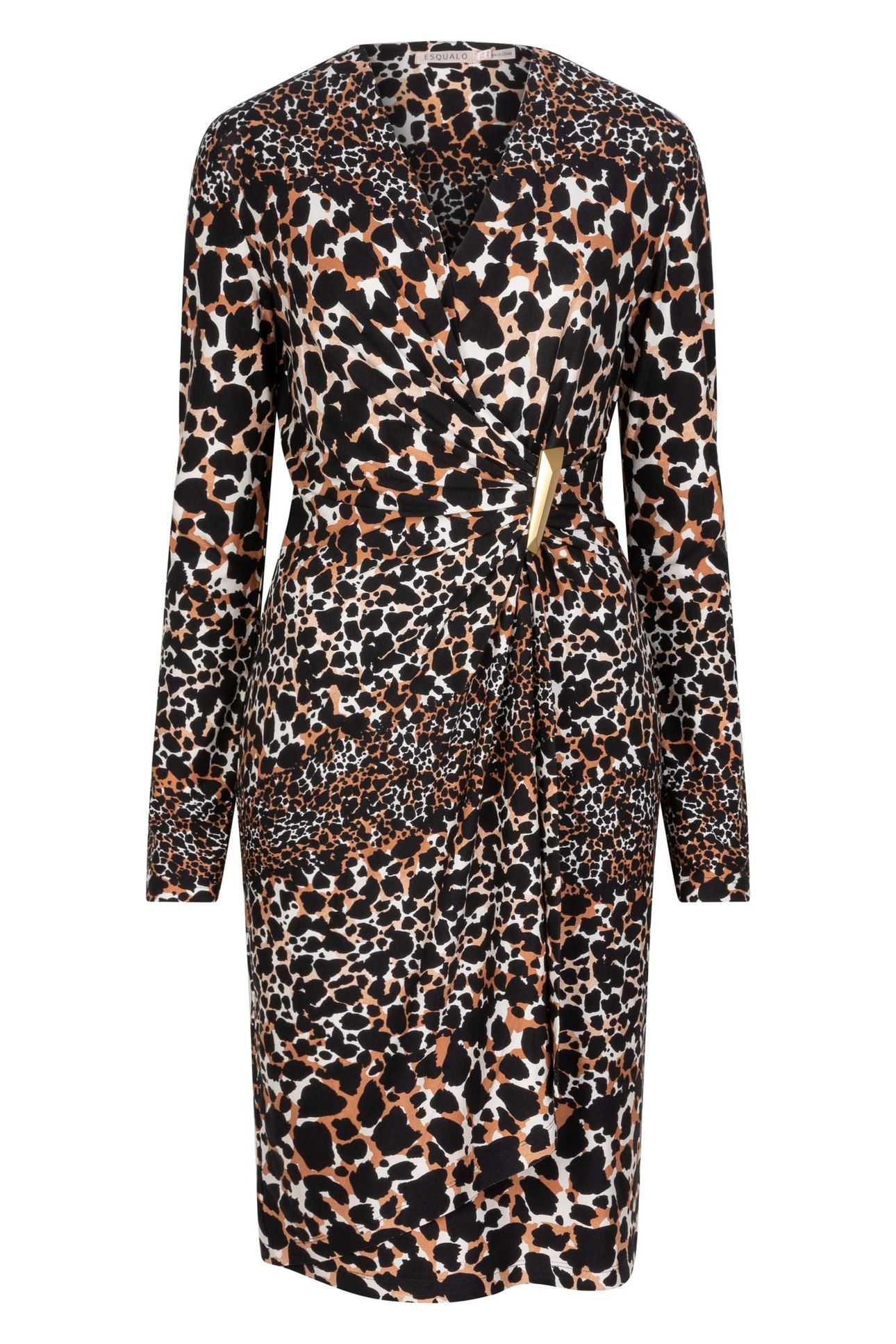 DRESS SCATTERED ILLUSION PRINT 4