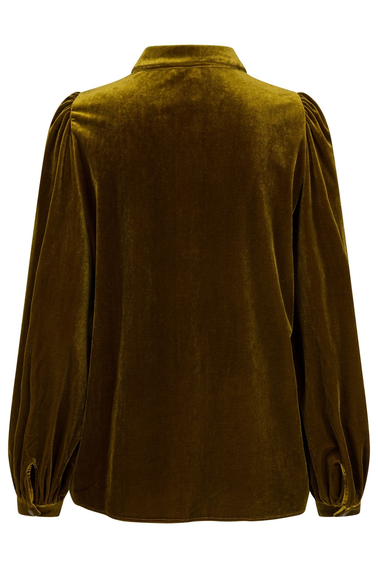 BLOUSE BASIC VELOURS WARM OLIVE 6