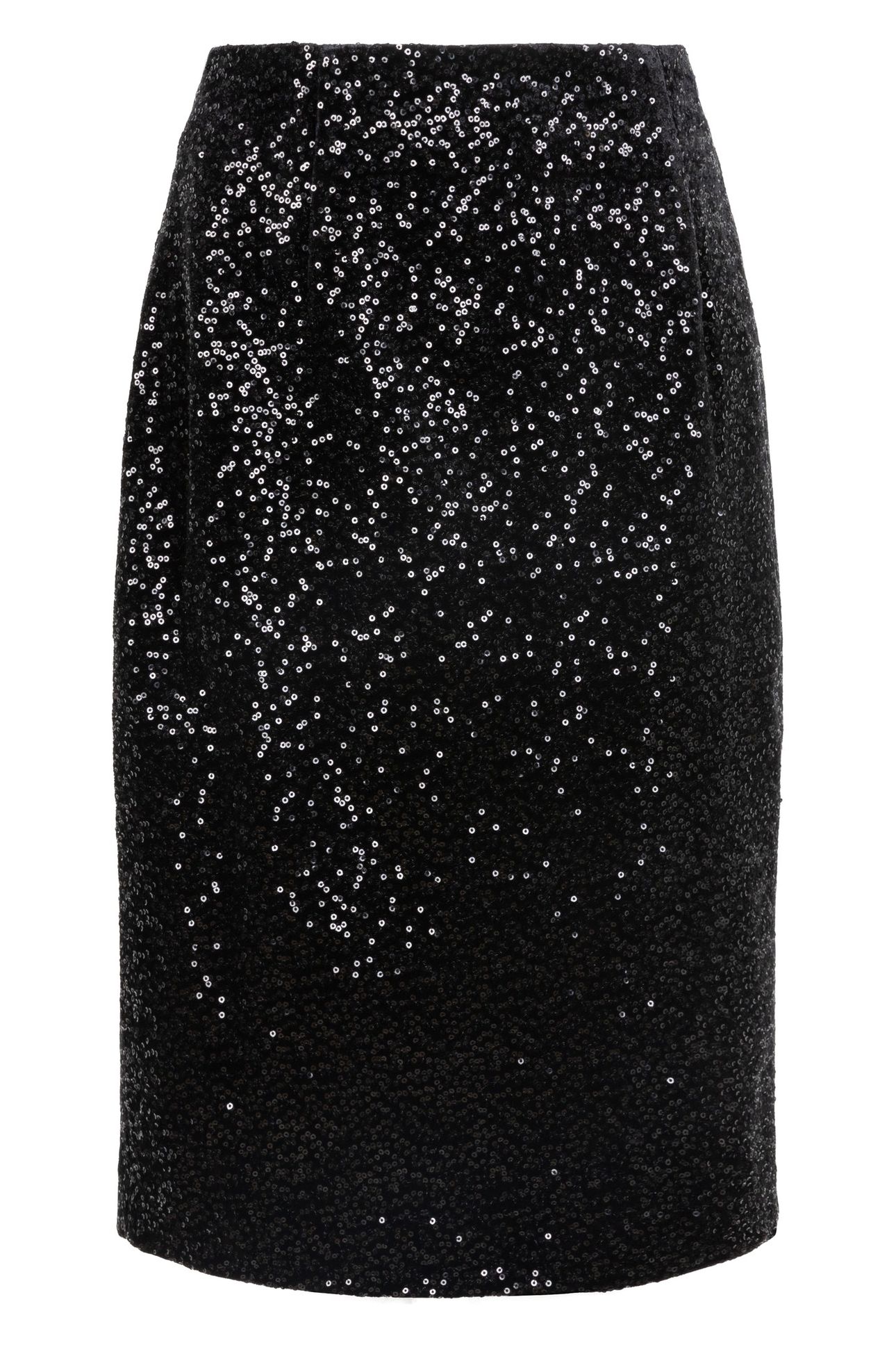 SKIRT VELVET SEQUINS BLACK 4