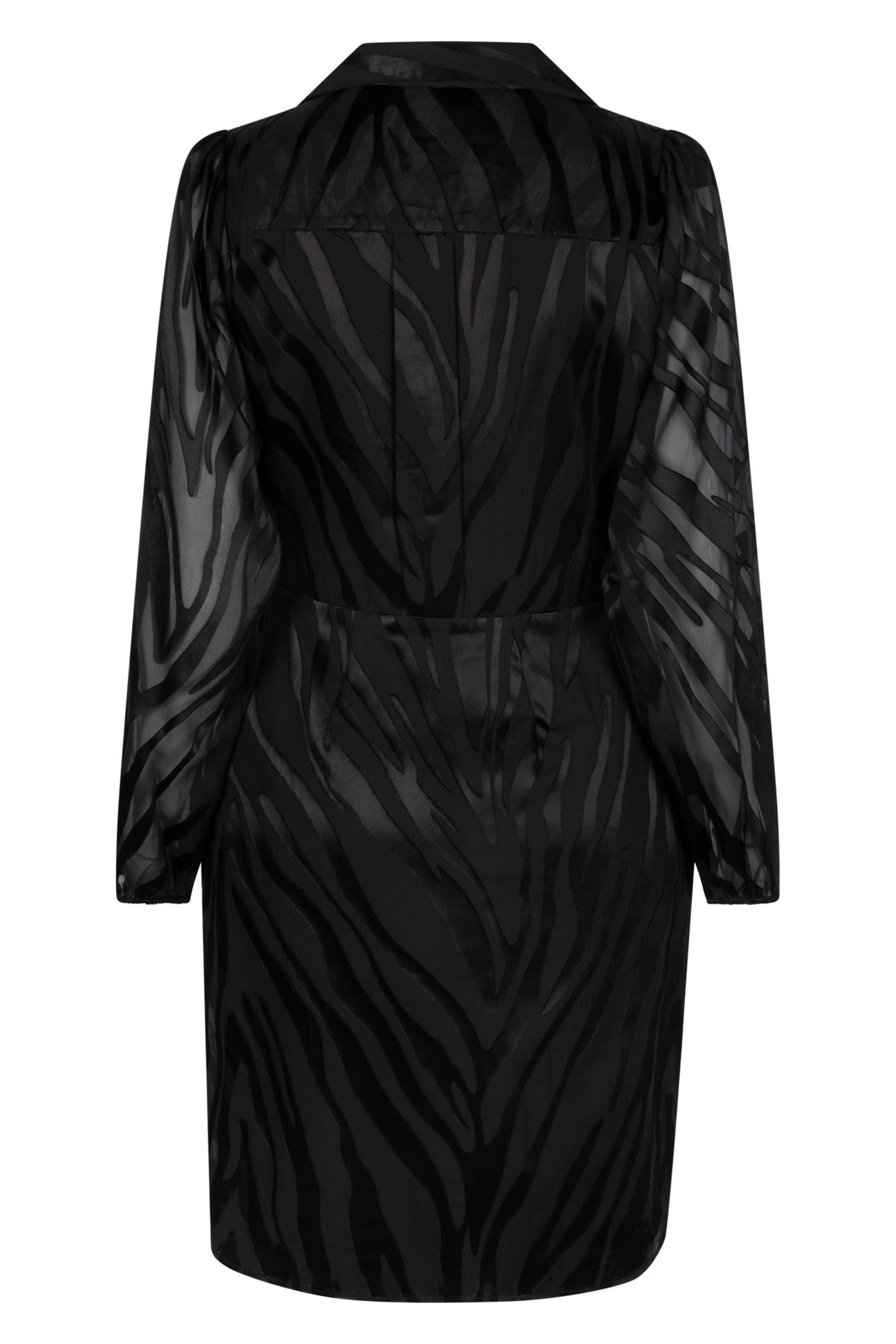 DRESS OVERLAP JACQUARD BLACK 6
