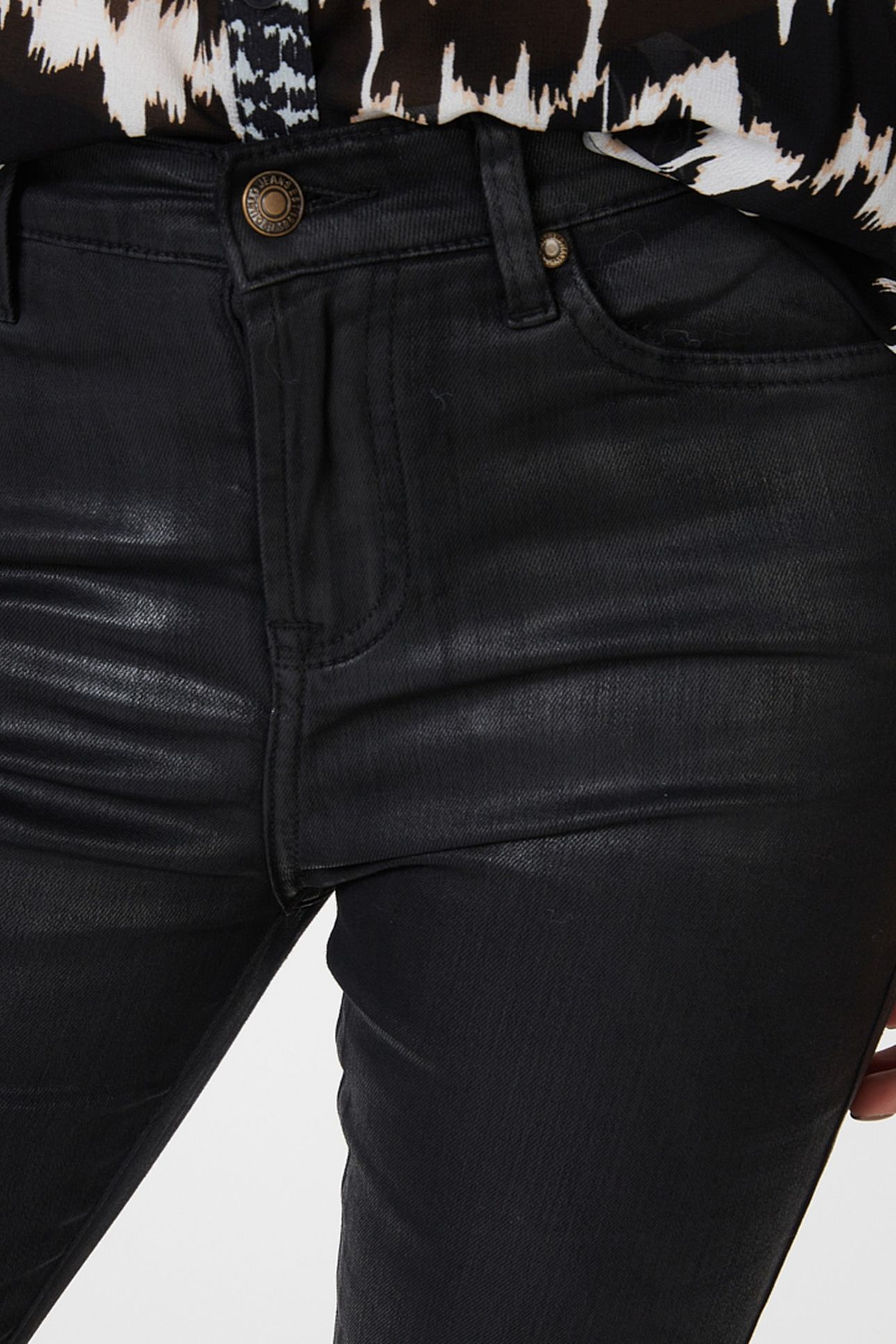 TROUSERS COATED FLAIR BLACK 6