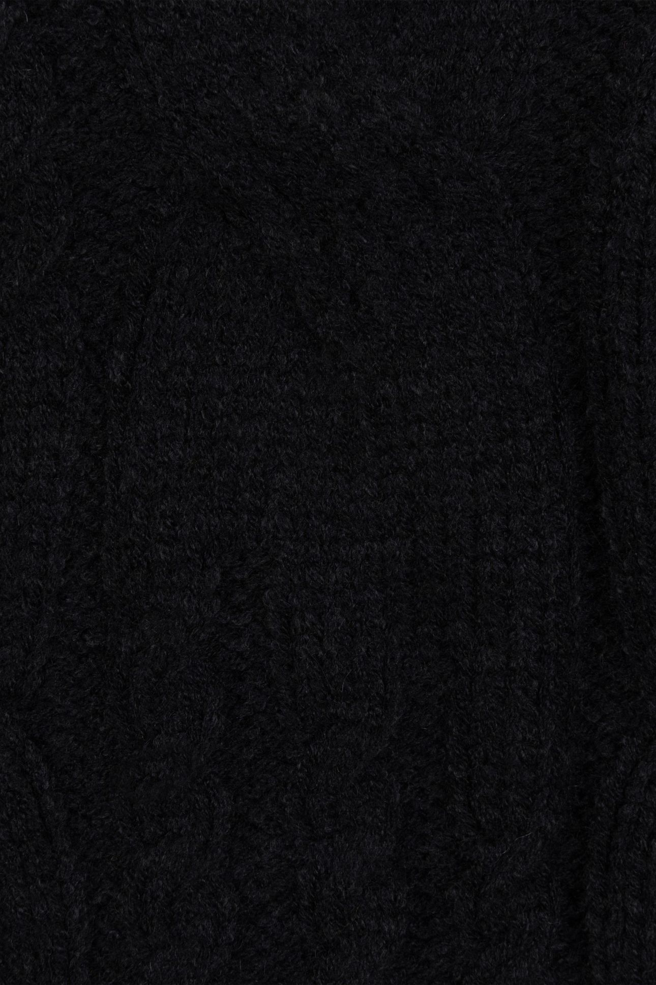 SWEATER CABLES V-NECK BLACK 7