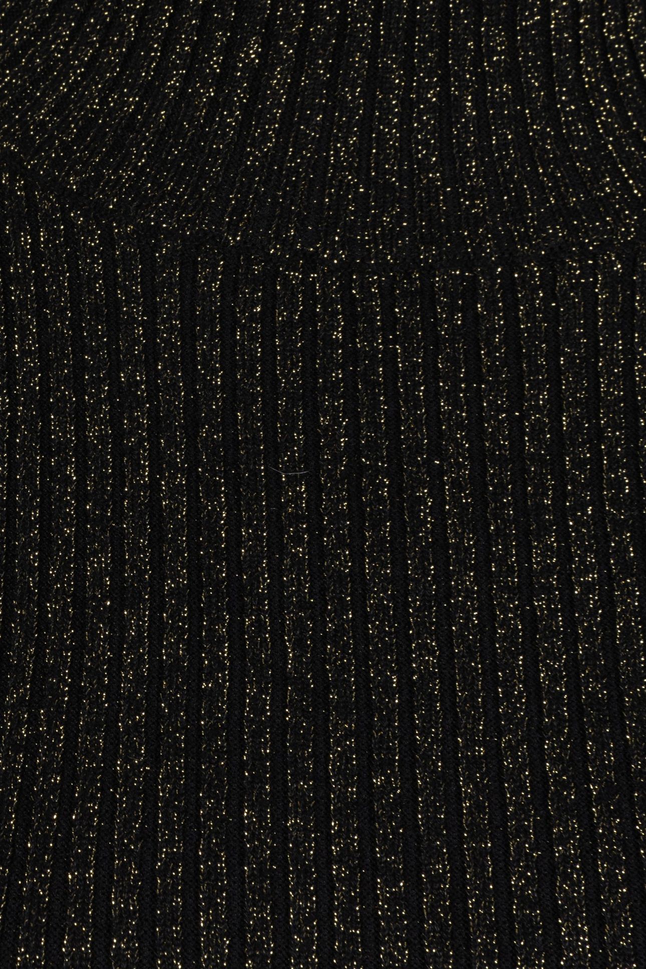 SWEATER RIB LUREX BLACK / GOLD 7