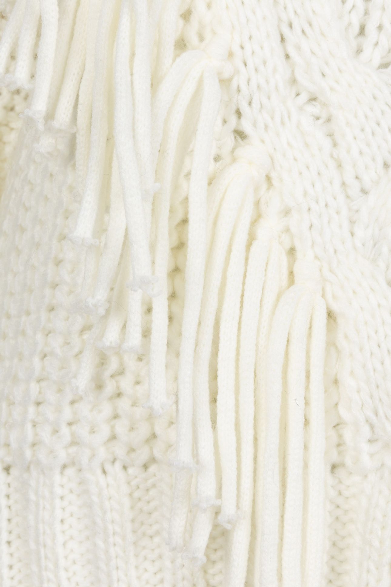 SWEATER CABLE FRINGES OFF WHITE 7