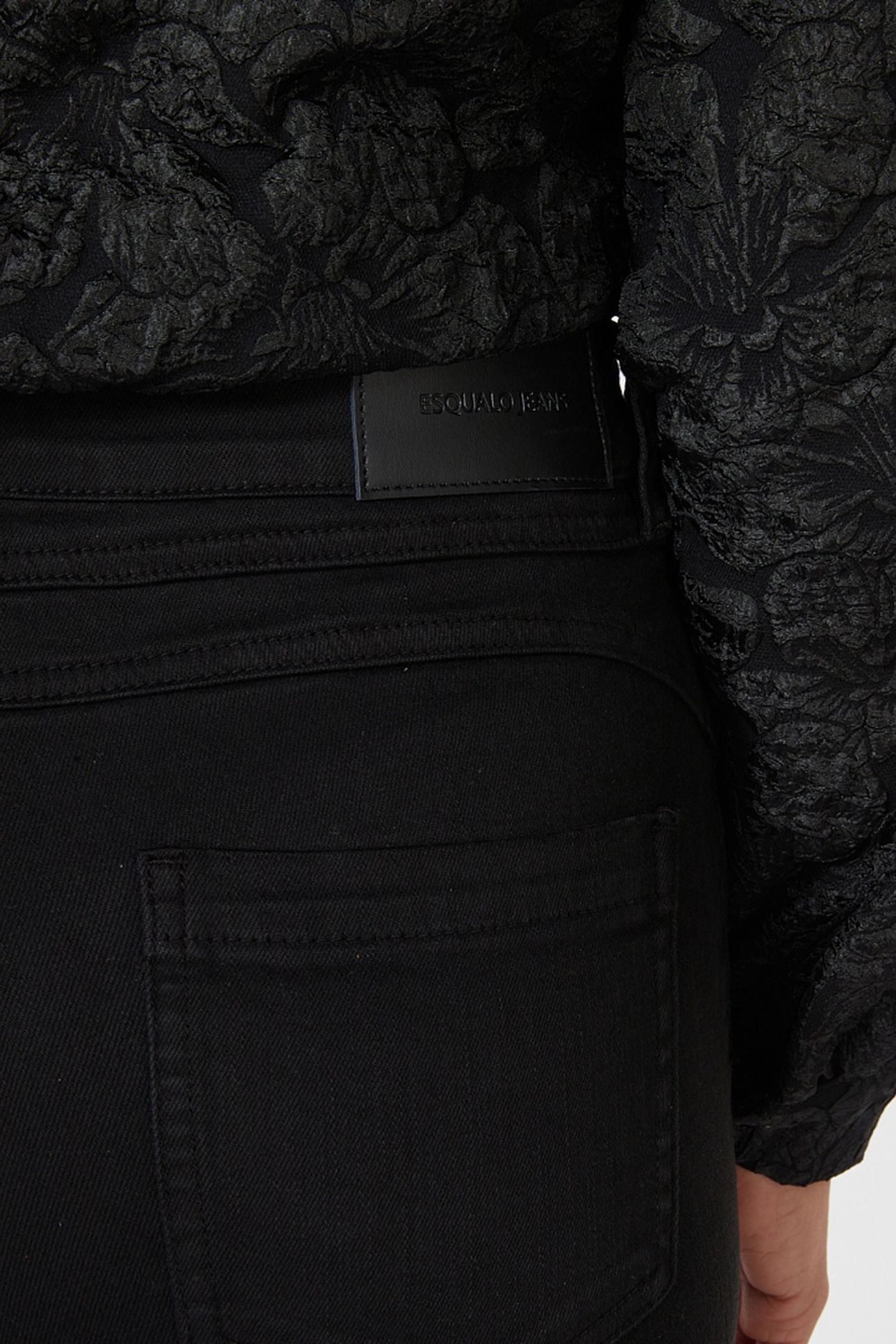 TROUSERS COLORED DENIM BLACK 5