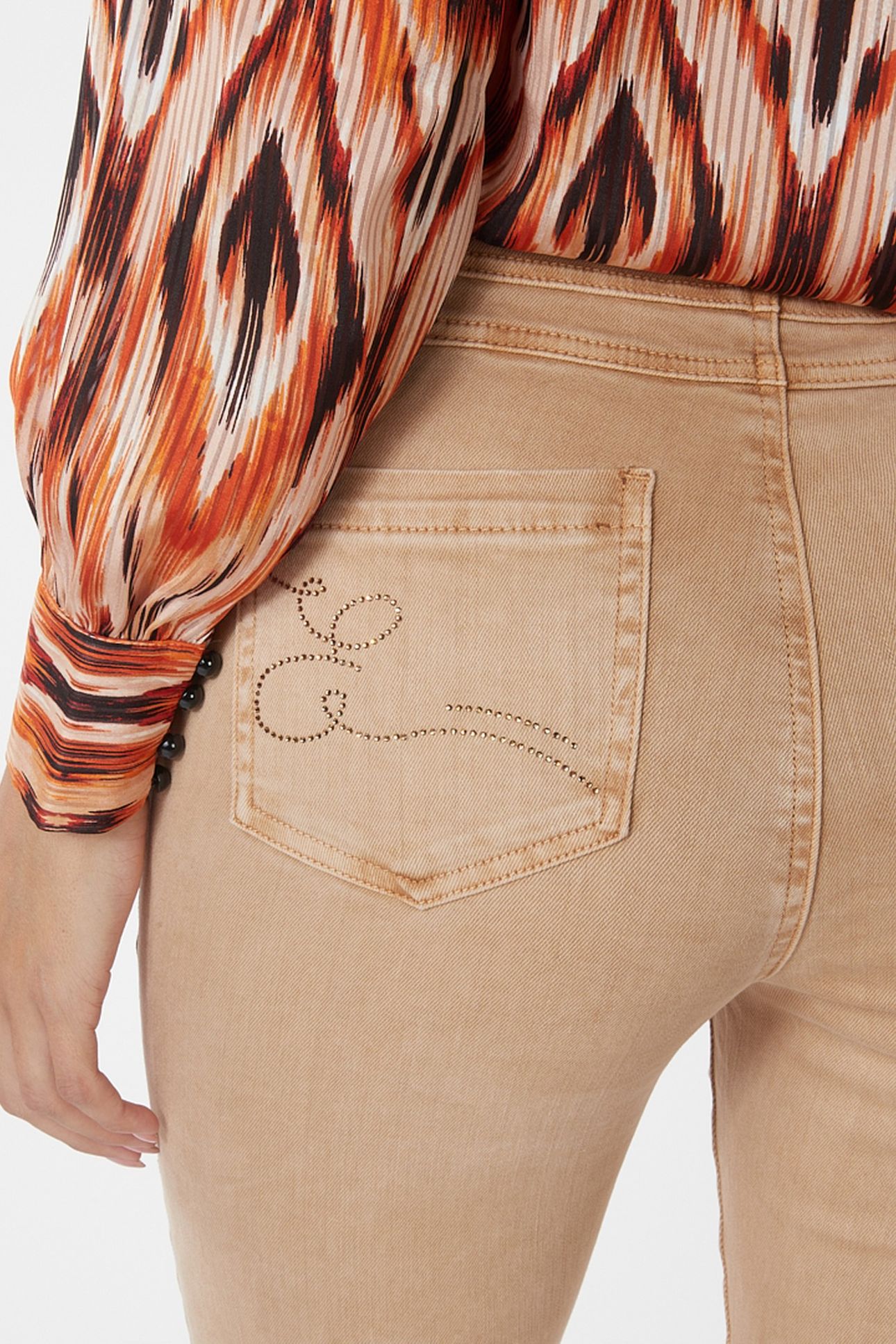 TROUSERS COLORED DENIM BEIGE 7