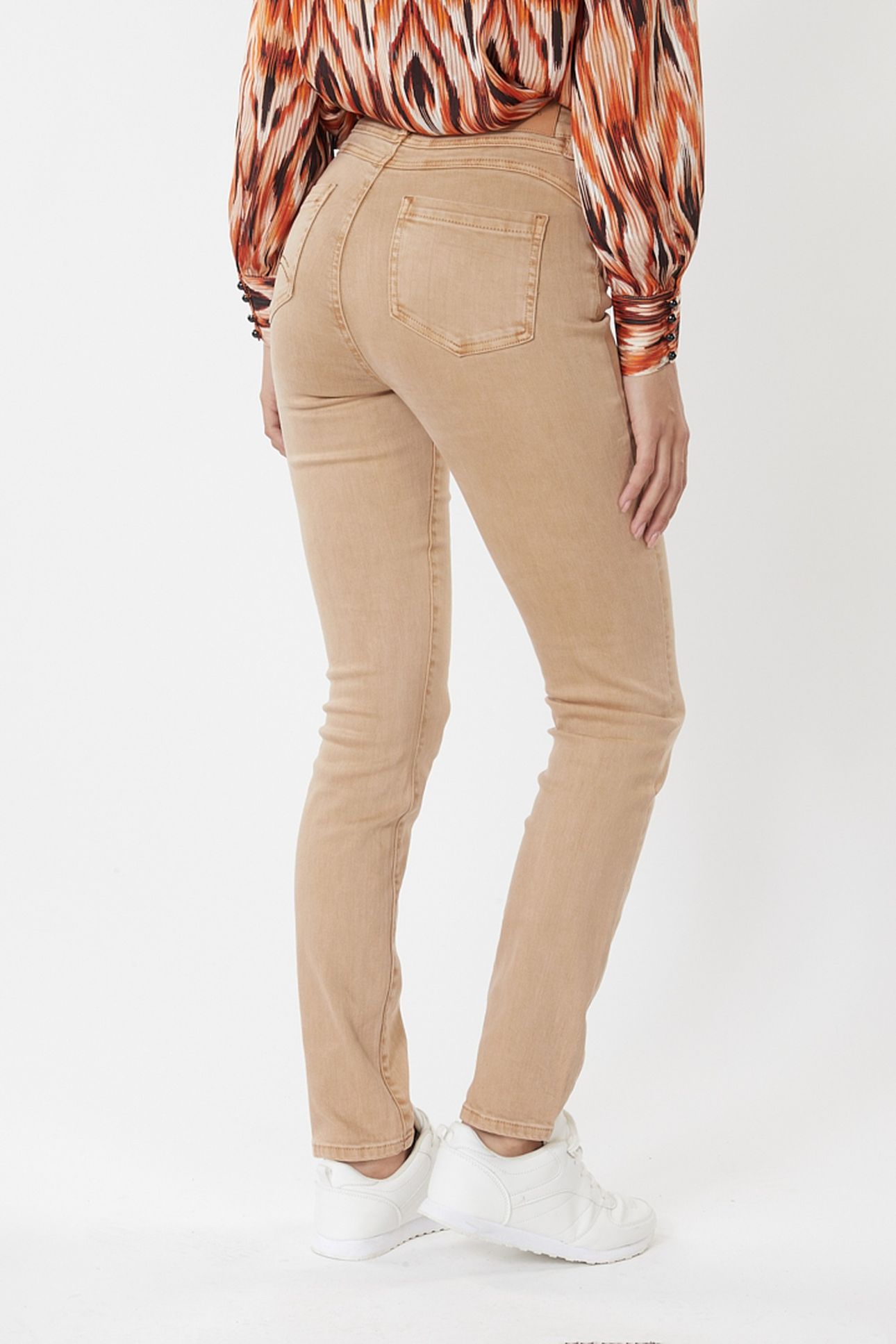TROUSERS COLORED DENIM BEIGE 3
