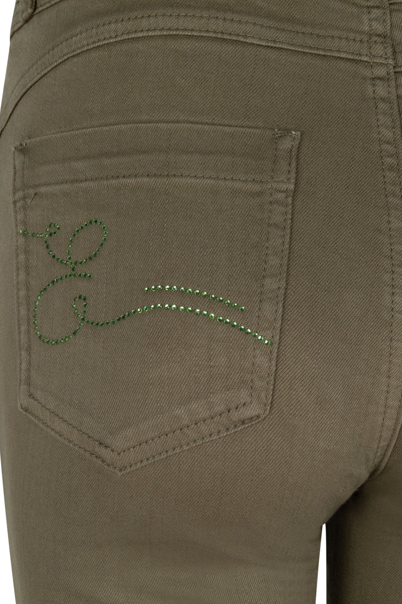 TROUSERS COLORED DENIM GREEN 9