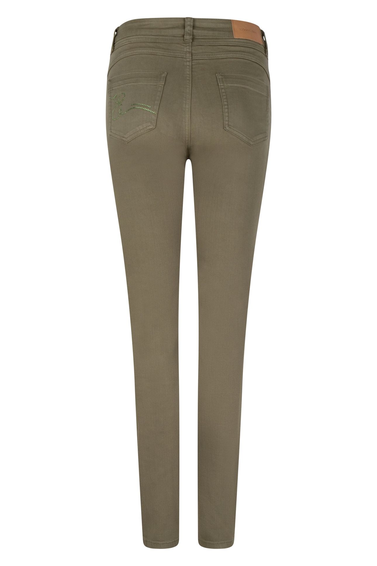 TROUSERS COLORED DENIM GREEN 6