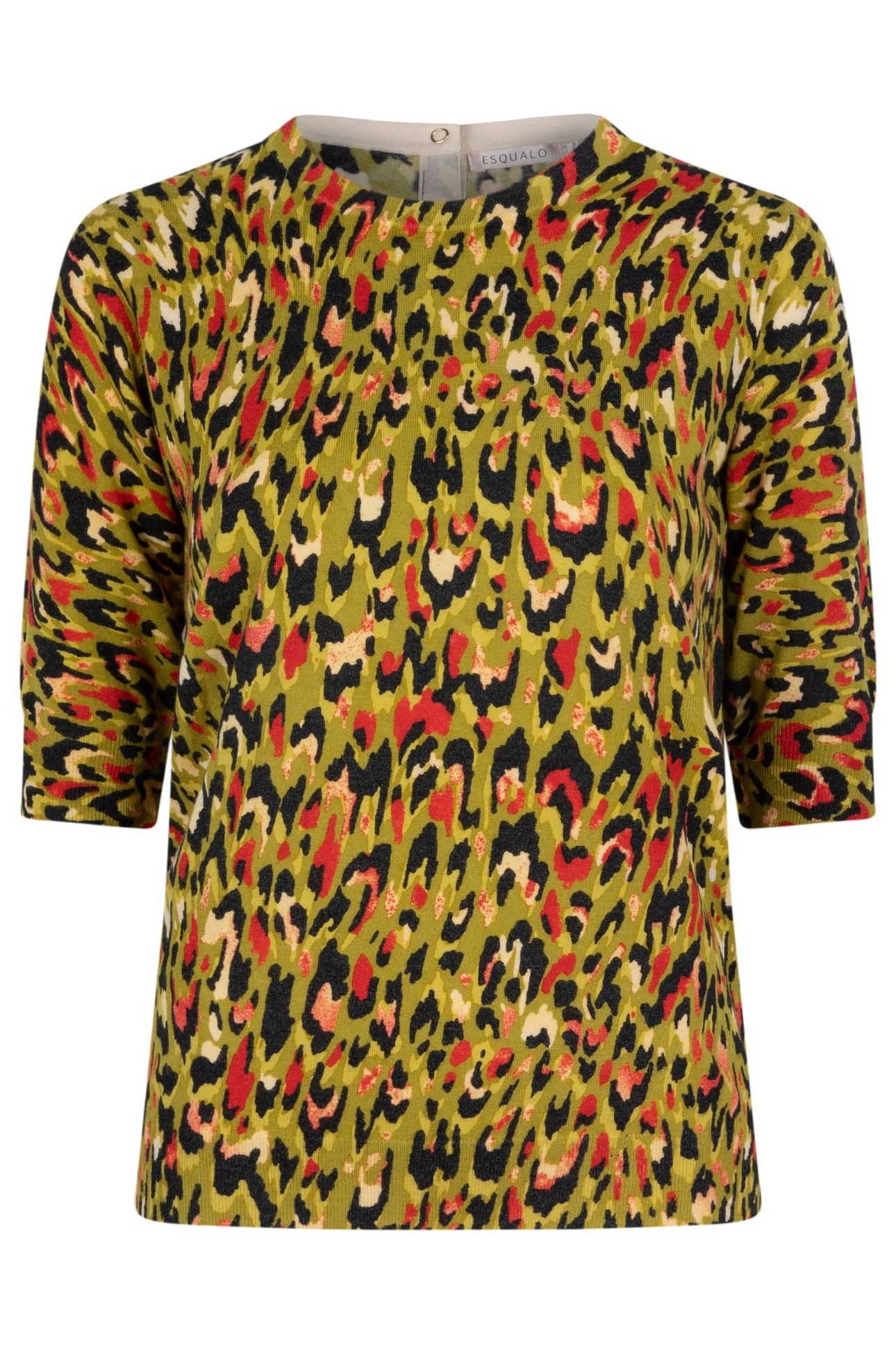 SWEATER SHORT SLVE UNTAMED ANIMAL PRINT 1