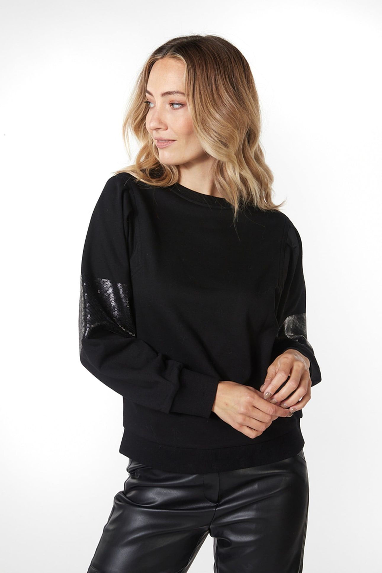 SWEATER SEQUINS BLACK 1