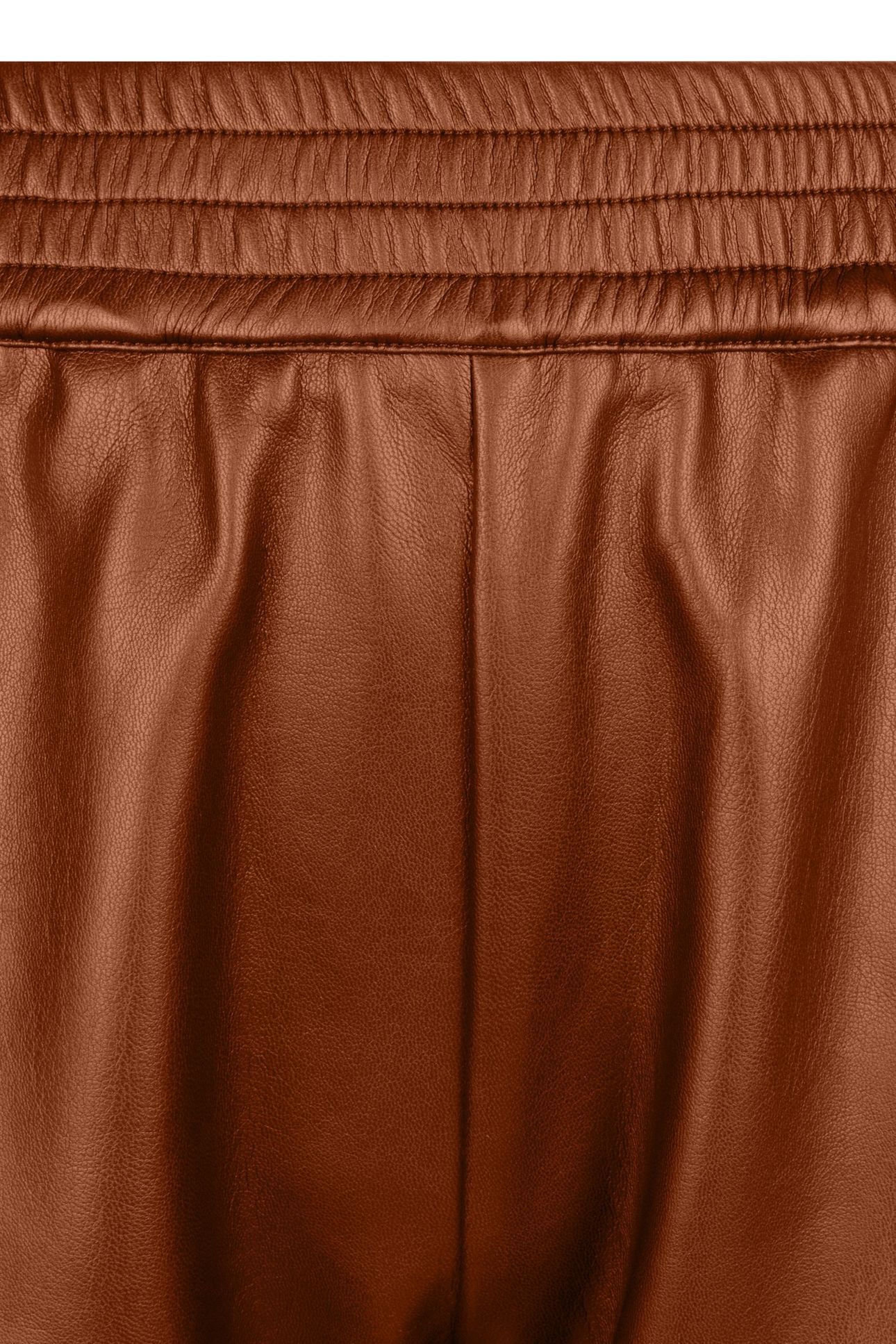 TROUSERS JOGGER PU BROWN 3