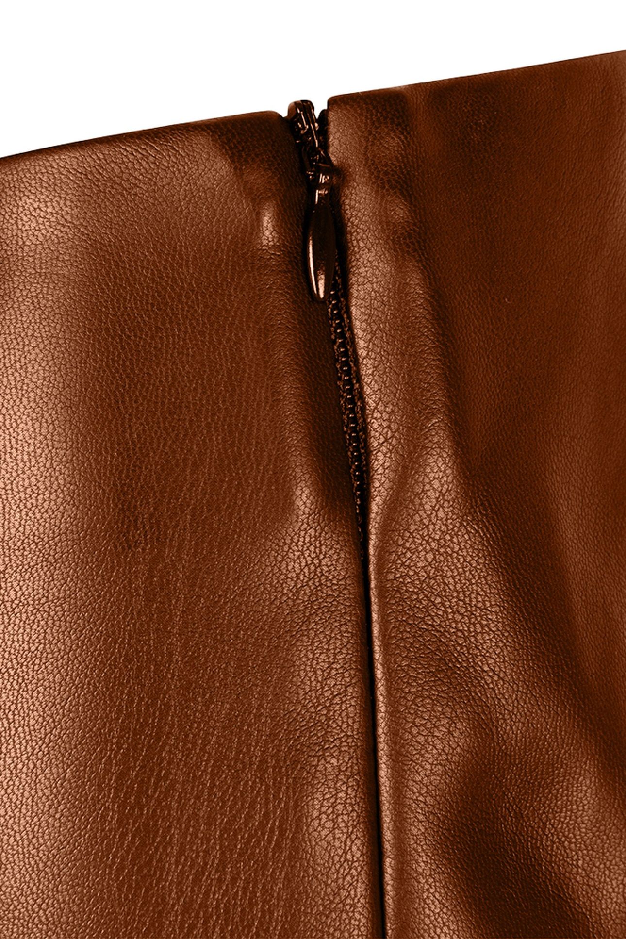 TROUSERS TREGGING PU BROWN 3