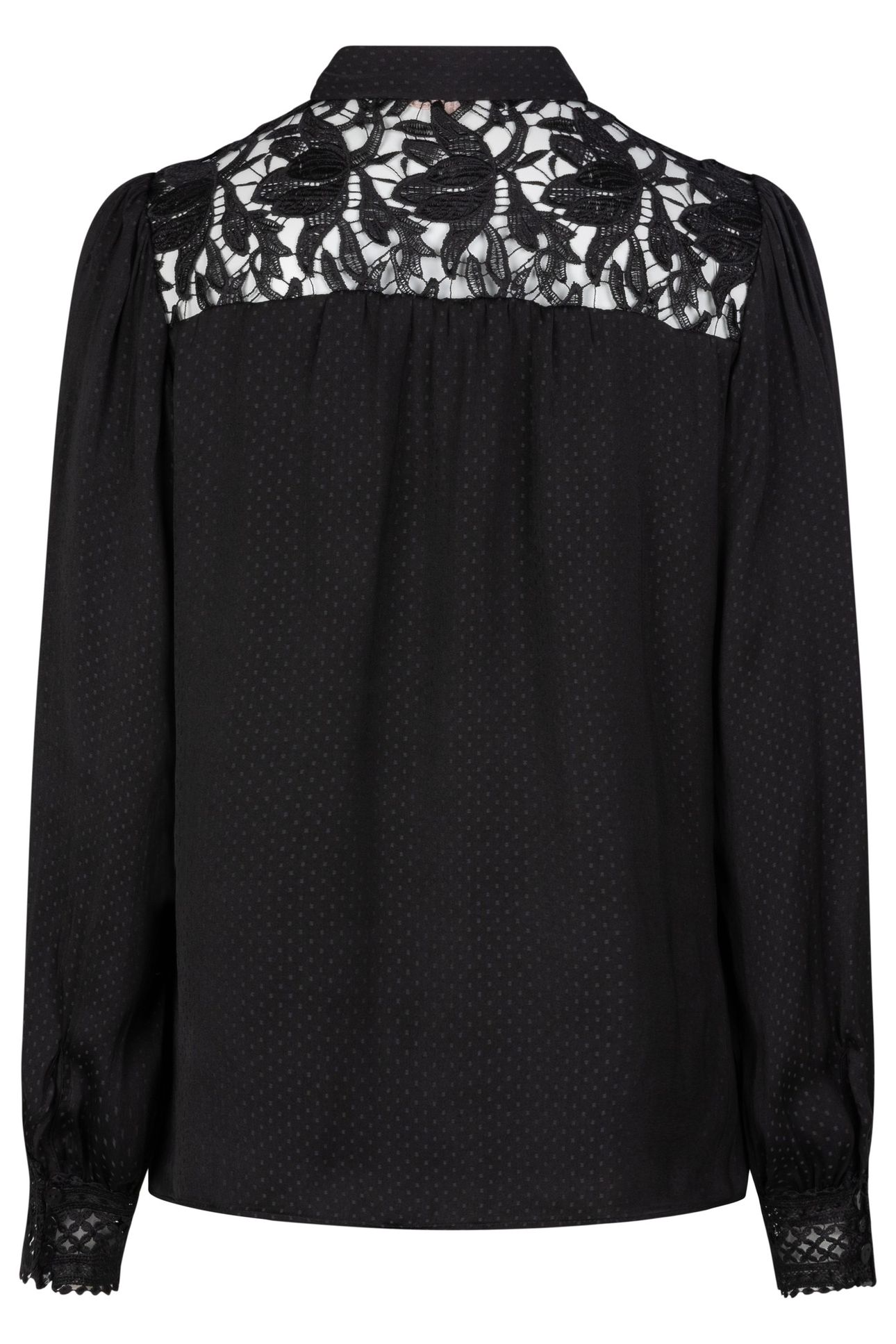 BLOUSE LACE JACQUARD BLACK 4