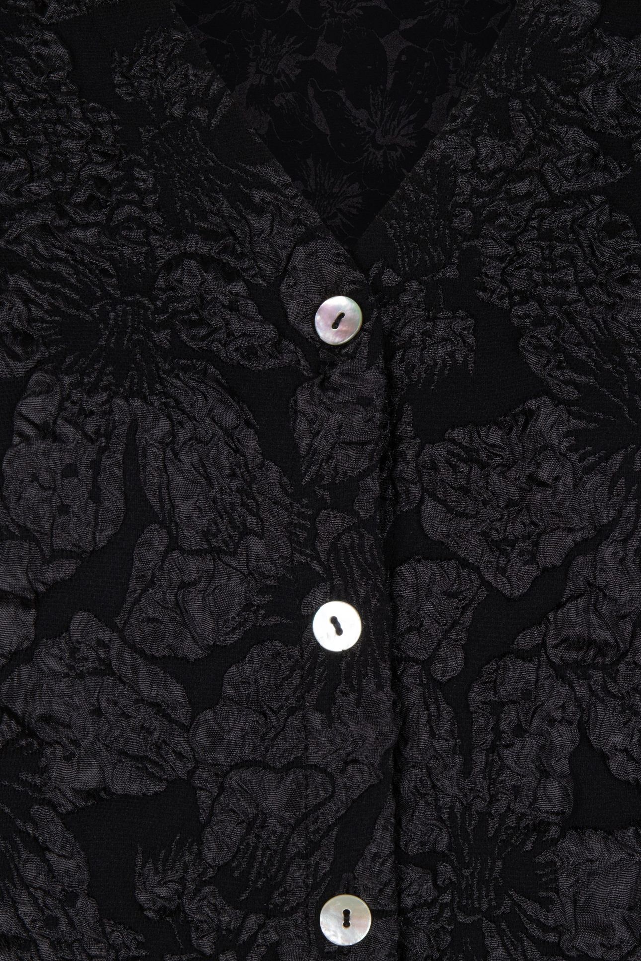 BLOUSE FANCY FLOWER JACQUARD BLACK 7