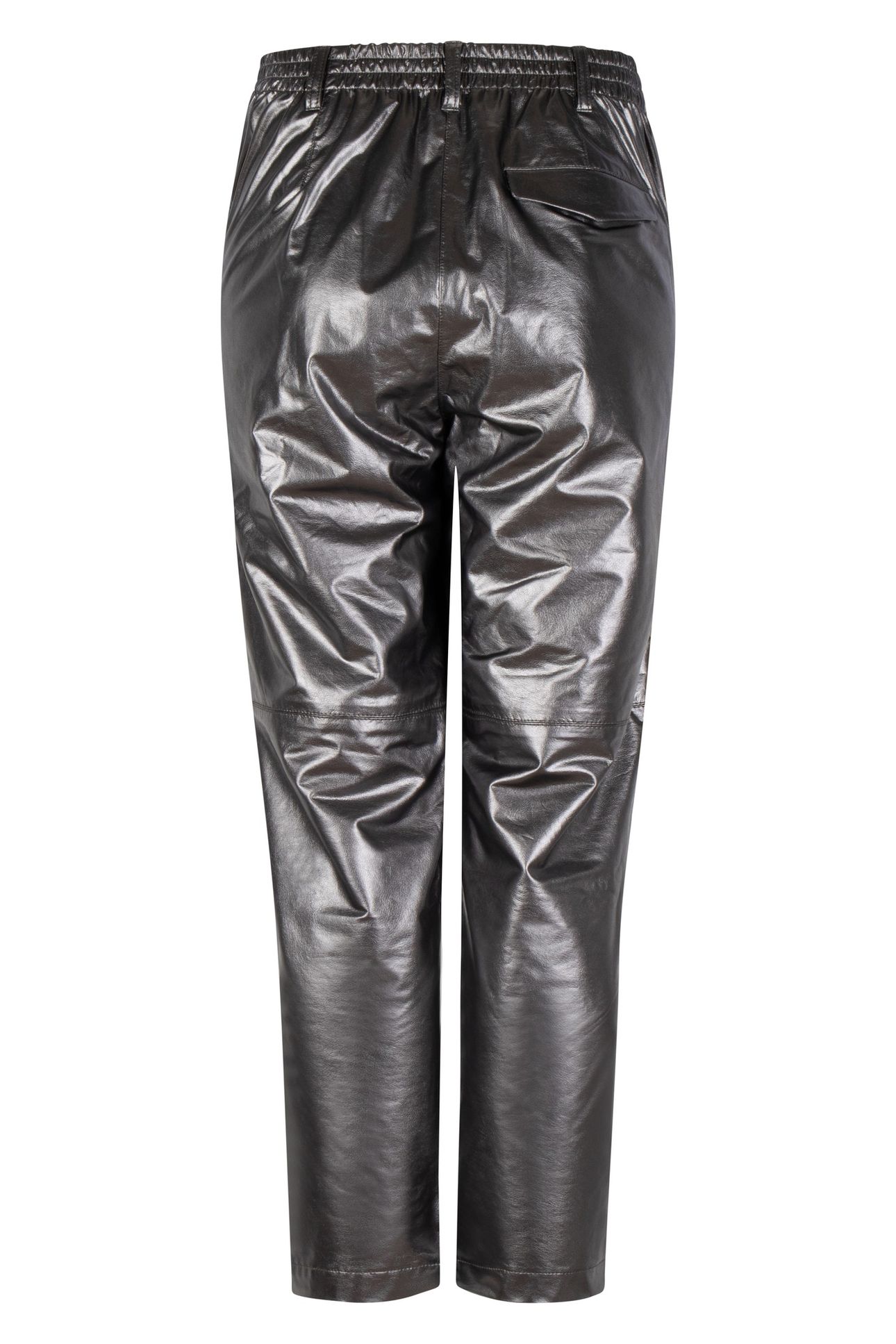 TROUSERS METALLIC PU SILVER 5