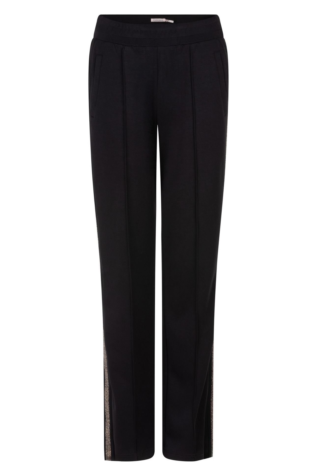 TROUSERS LUREX TAPE MODAL BLACK 4