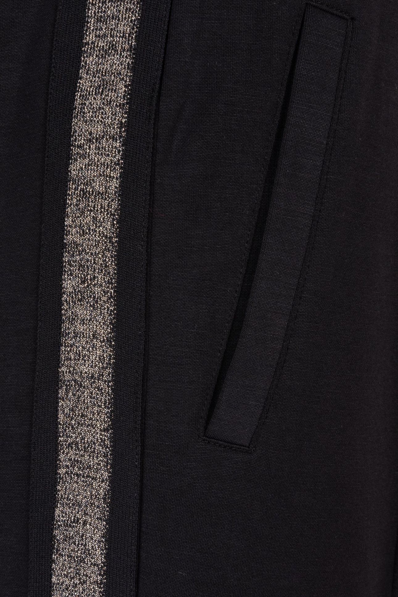 TROUSERS LUREX TAPE MODAL BLACK 7