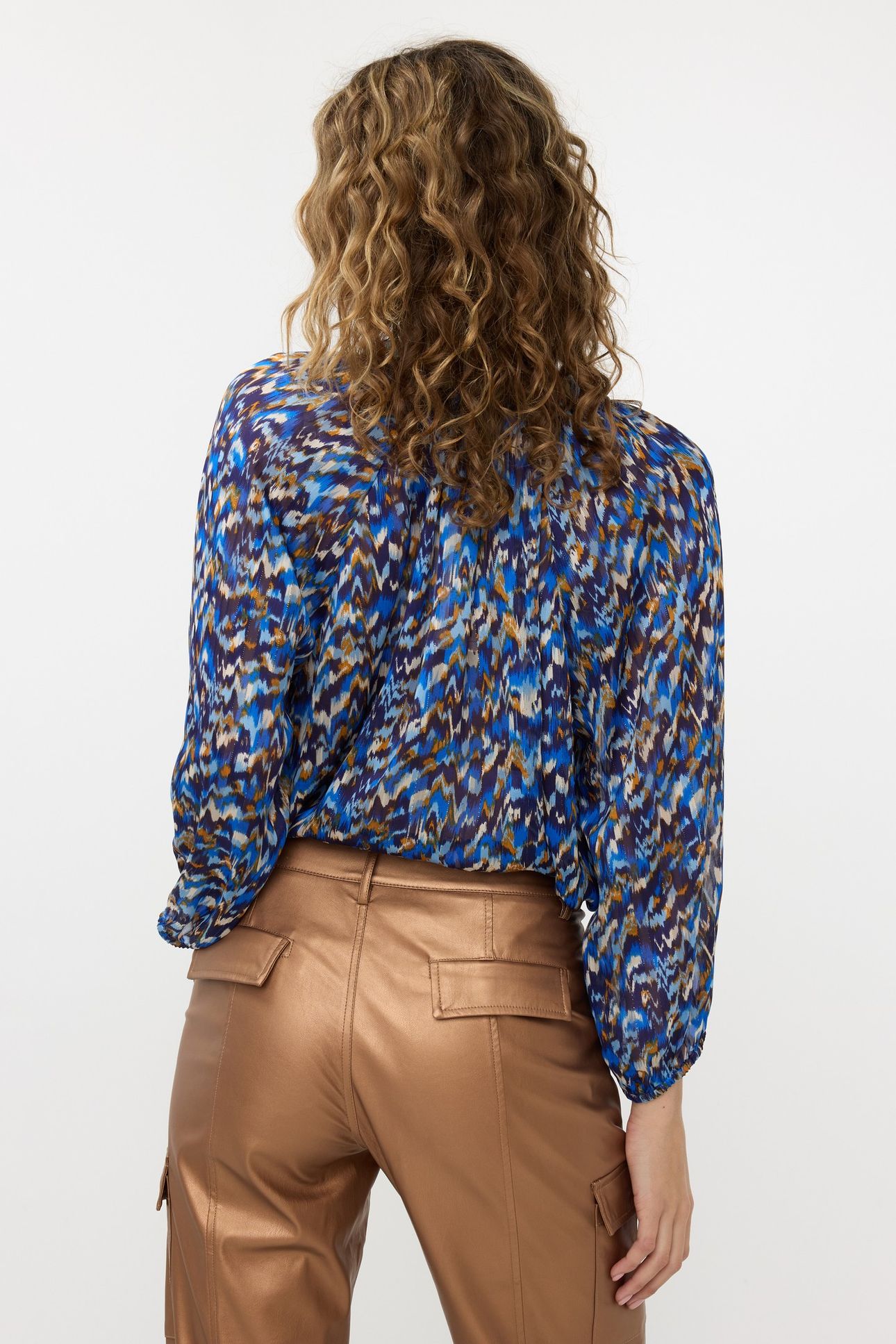 BLOUSE FANCY TAPE MYSTERY ESTATE PRINT 3