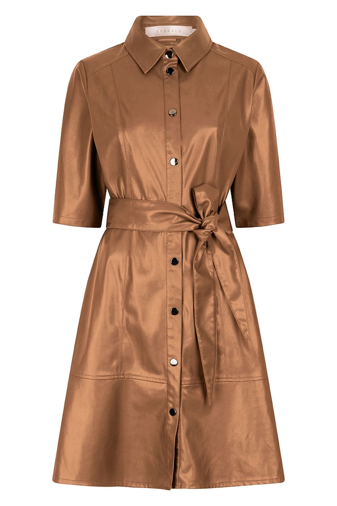 DRESS VEGAN LEATHER BRANDY 1
