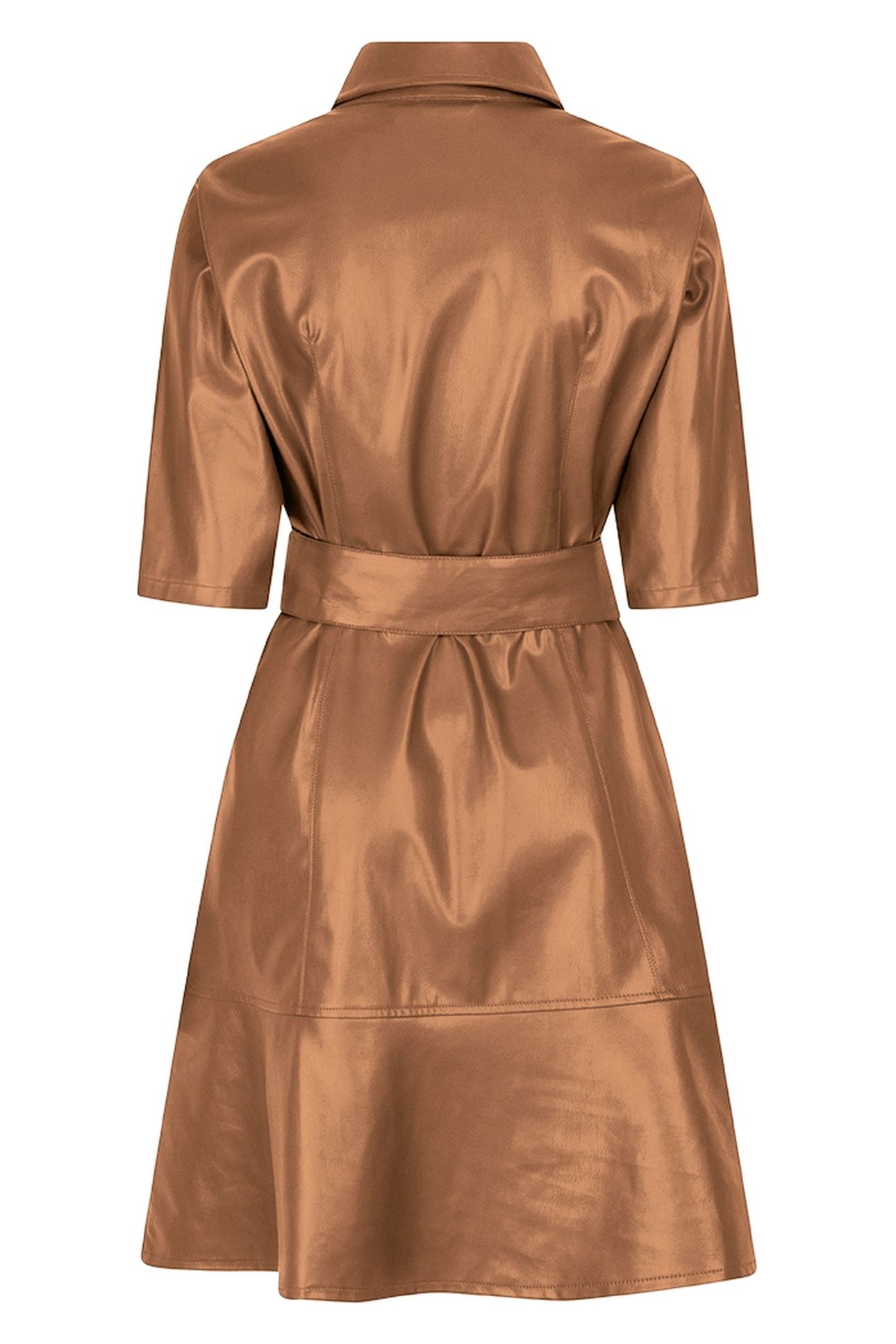DRESS VEGAN LEATHER BRANDY 2