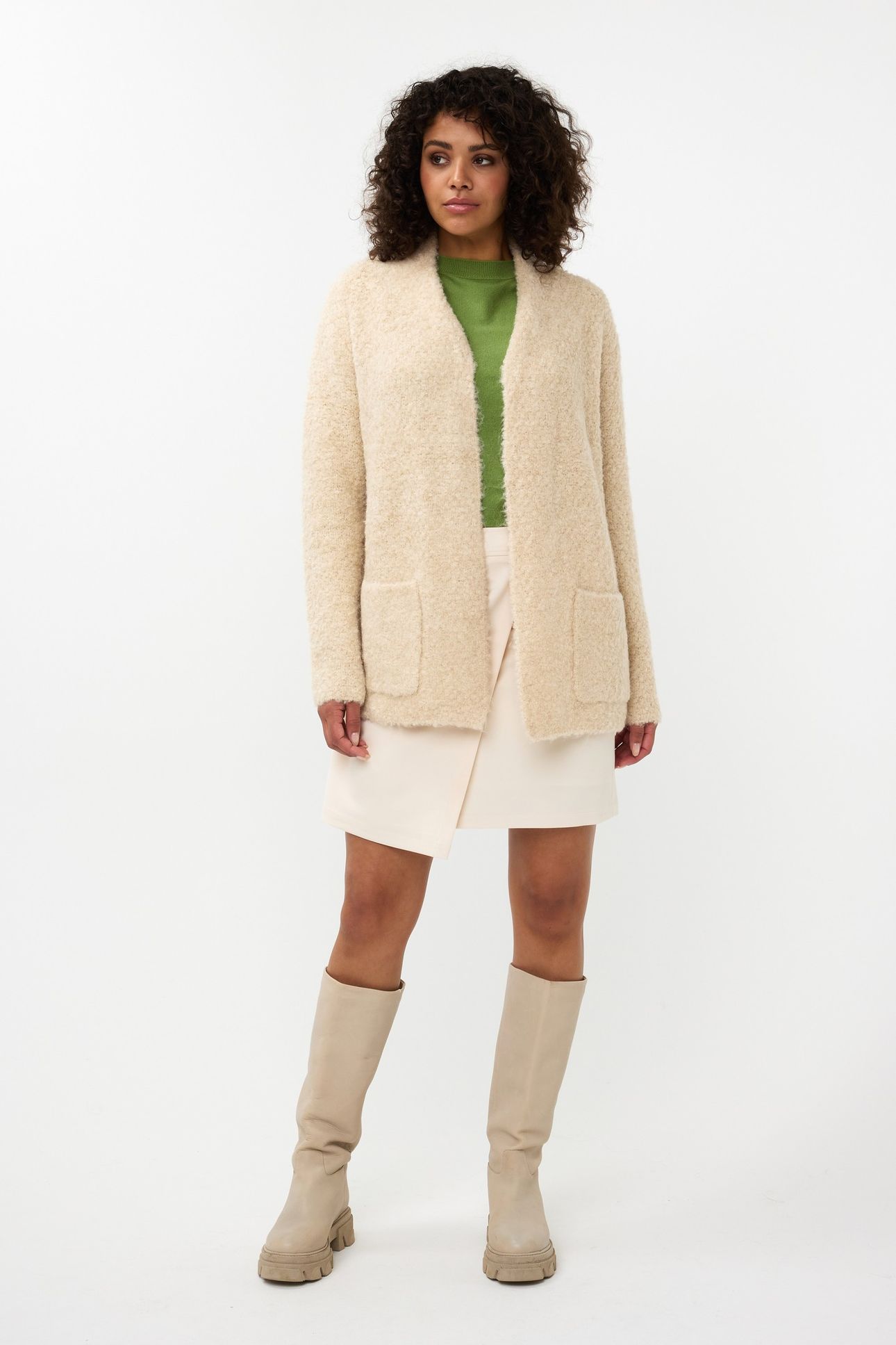 CARDIGAN BOUCLE BLUSH 1