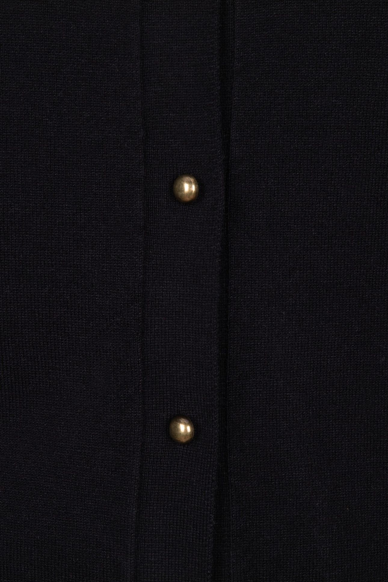 CARDIGAN PUFF SLVE BASIC KNIT BLACK 6