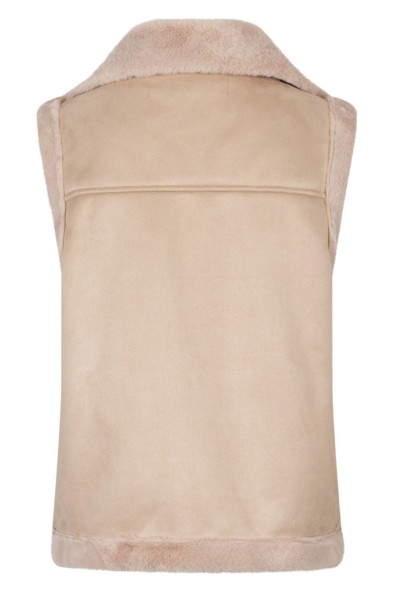 GILET FAKE FUR / SUEDINE SAND 5