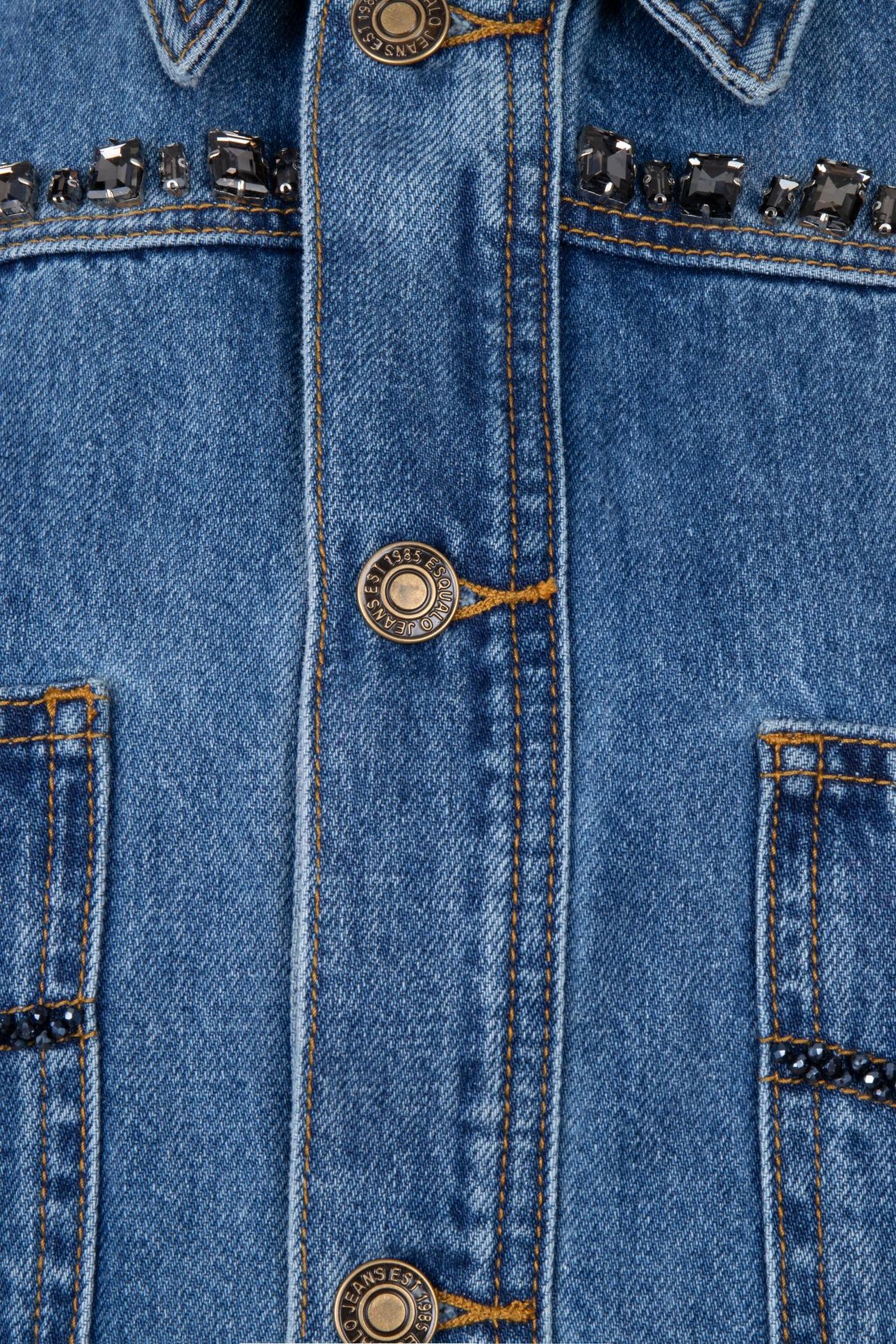 GILET DENIM STONES JEANS BLUE 10